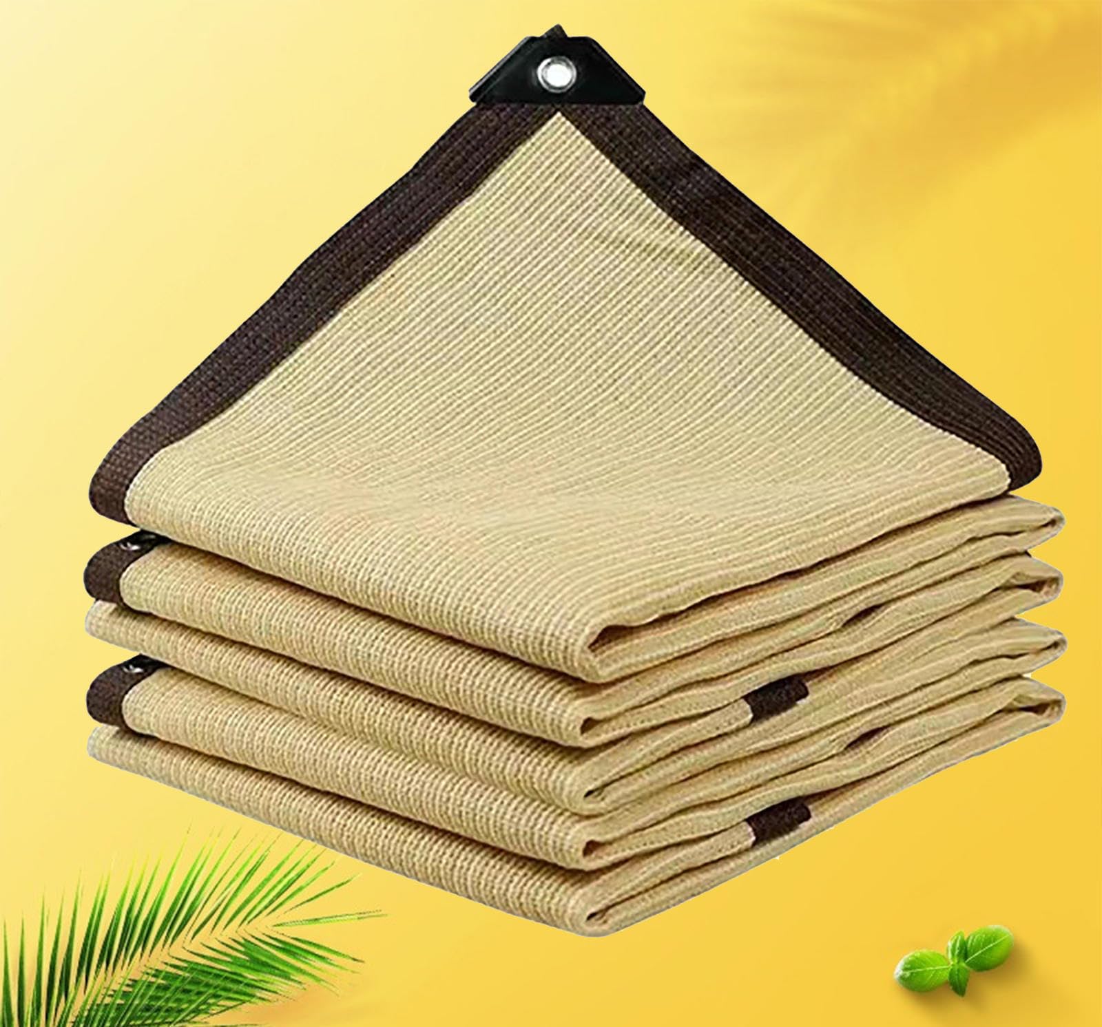 Toile d'ombrage beige rafraîchissante pour serre de jardin