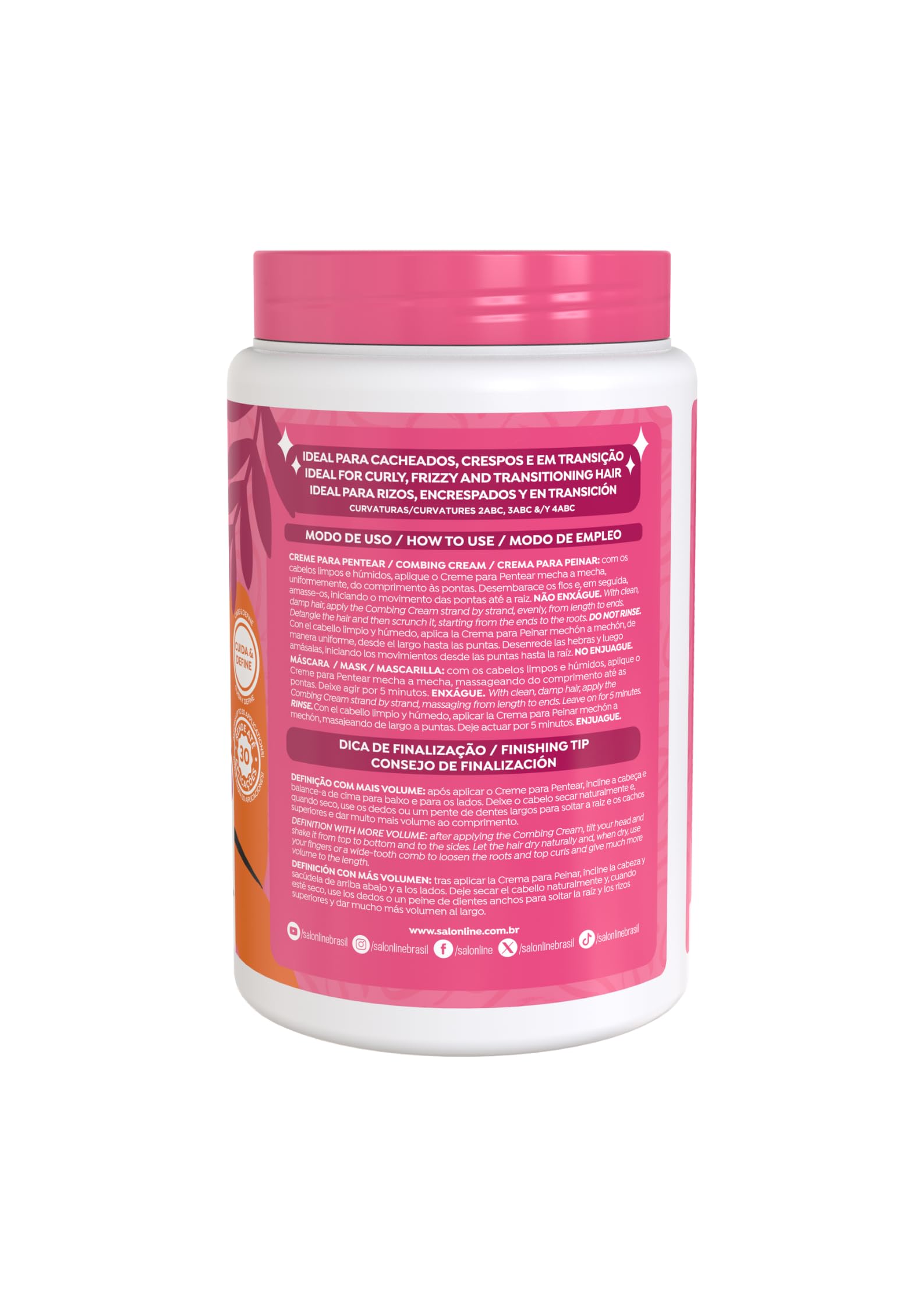 Salon Line Crème coiffante définition volumineuse 1 kg