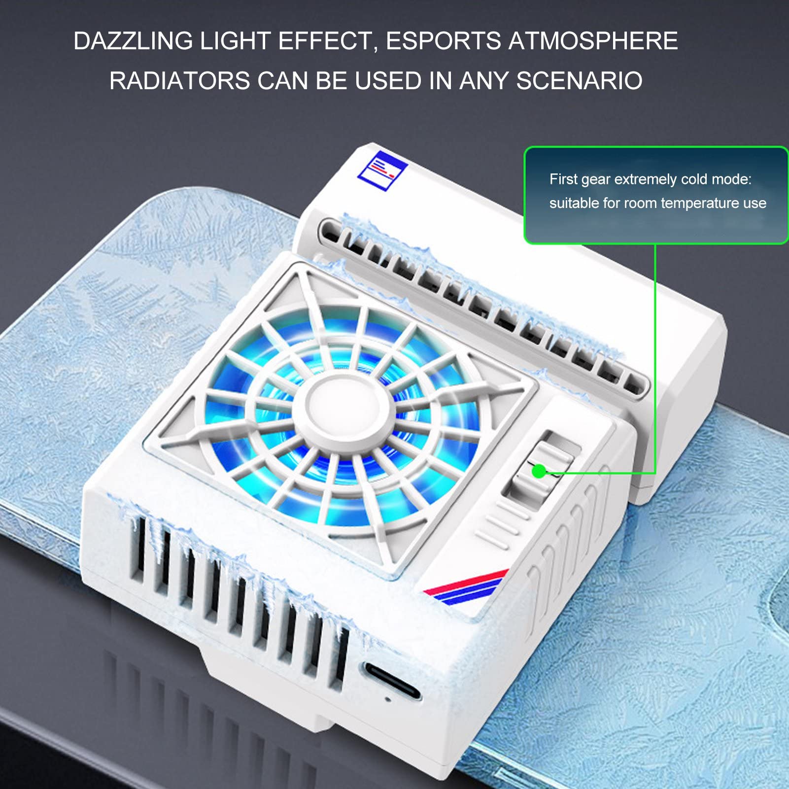Raffreddatore per Cellulare, Radiatore per Cellulare con Chip di Raffreddamento a Semiconduttore S5, Telefoni Cellulari con una Larghezza da 6 a 8 Cm per Tiktok Live Streaming,