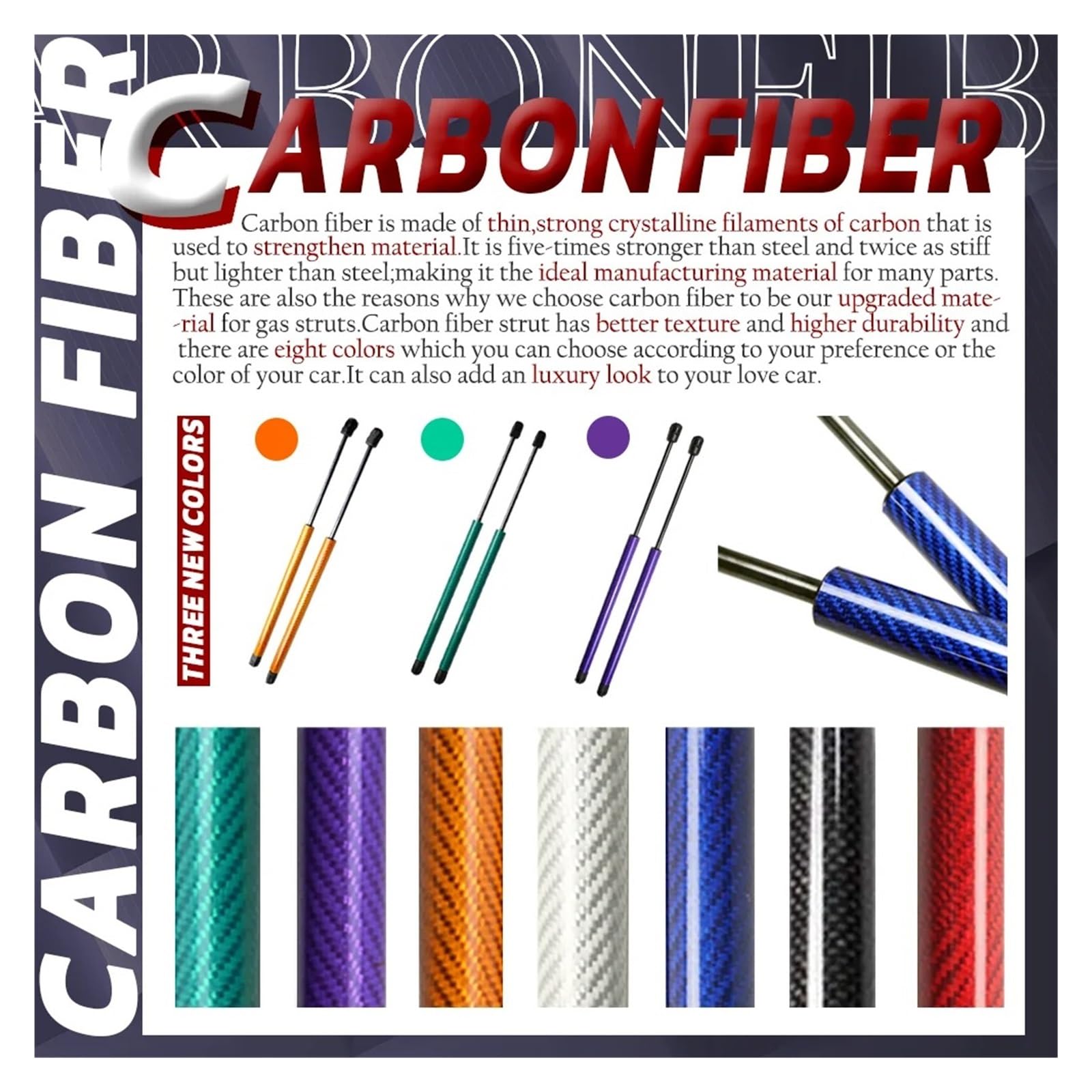 Amazon | ボンネットフードダンパー ボンネットフードストラット