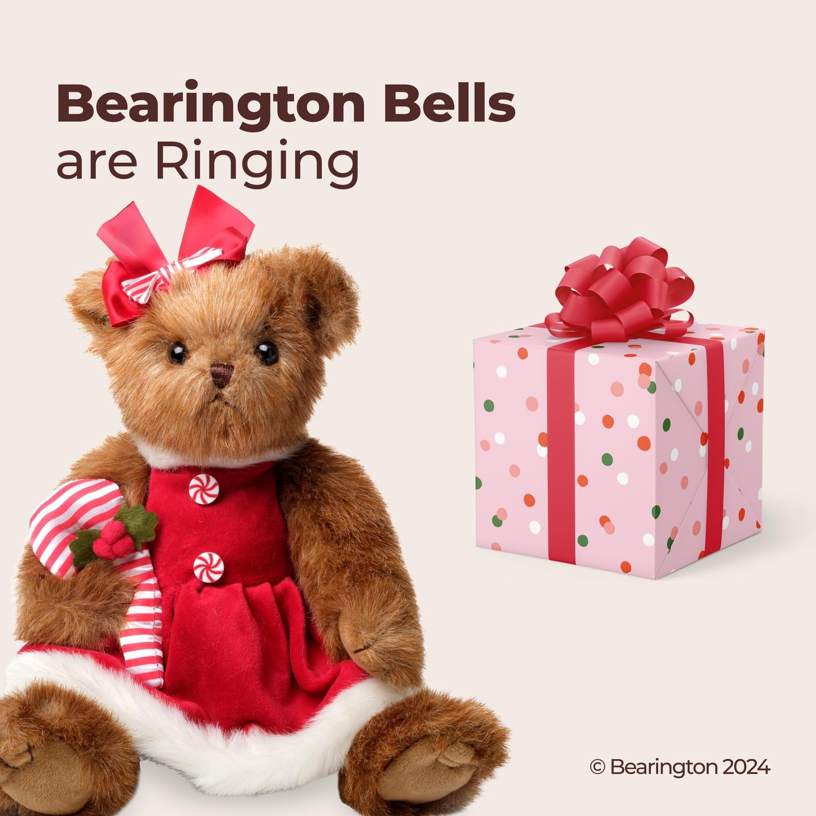 Amazon.com: Bearington Christmas Stuffed Animals Christmas Teddy
