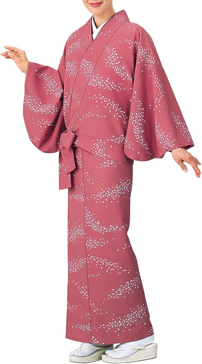 Amazon 作務衣 さむえ 単品 柄 ピンク 女性用 仕立上り 仕事着 おしゃれ着 着物 通販