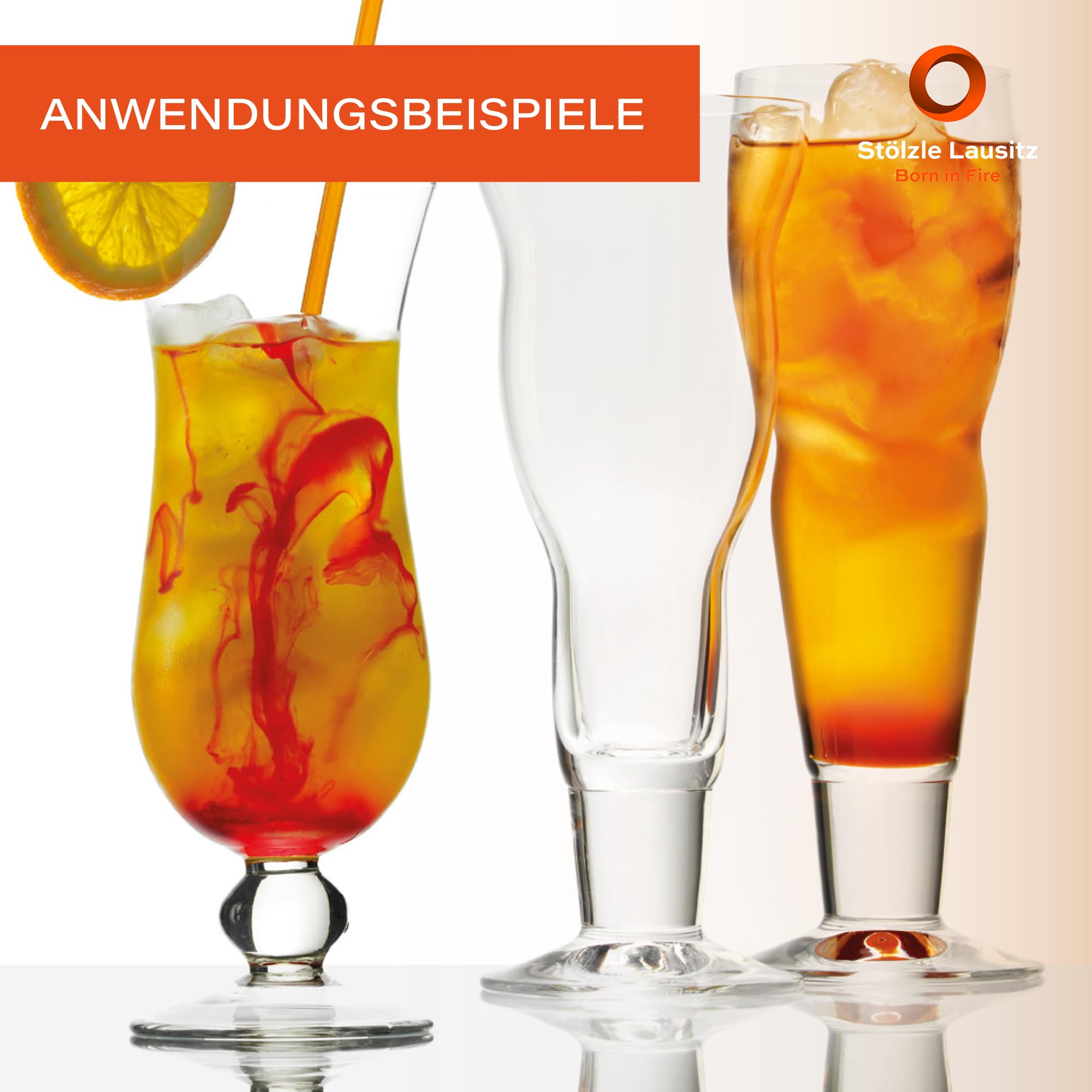 Stölzle Lausitz Lot de 6 verres à cocktail Samba 400 ml - Convient comme verre à cocktail, coupe à glace, café glacé, frappé - Résistant à la casse