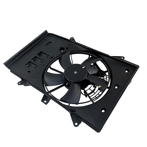 Miniatura 3 de PartsFlow Conjunto de ventilador de refrigeración dual del condensador del AC para Mazda CX-3 PEHH15025 2016 2017 2018 2019 2020 2021 2022