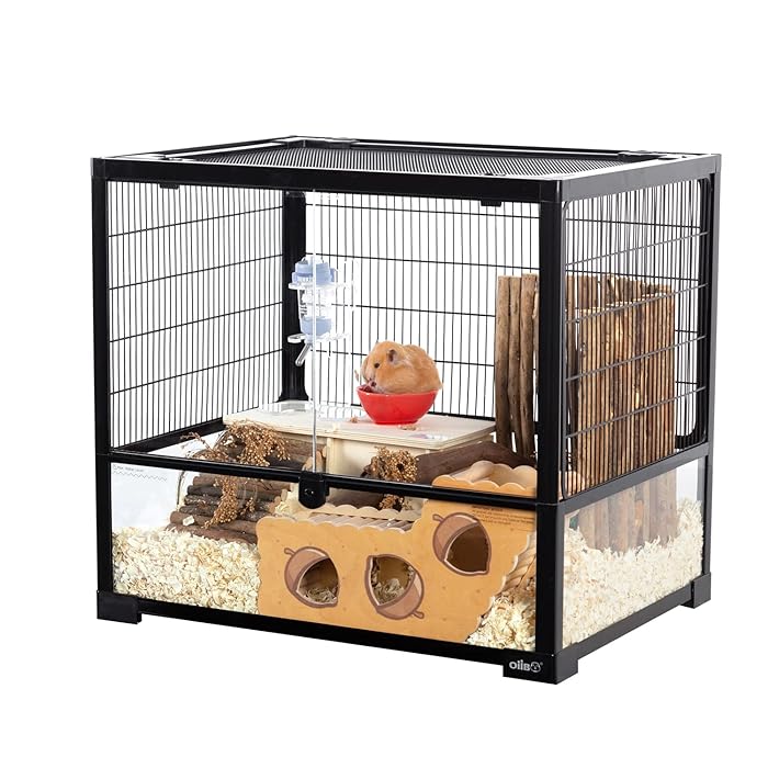 Buy OIIBO 40 Gallon Large Hamster Cage with Clear View, Small Animal