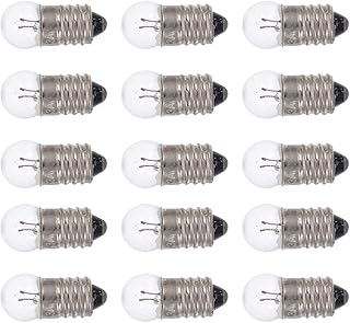 UKCOCO Salt Lamp Light Bulb Electrical Test Bulbs Accessories- Flashlight Light Bulb 1. 5V, Small Electrical Experiment Light Bulb, 1. 5V Small Bulb 50pcs/ Set Mini Torch