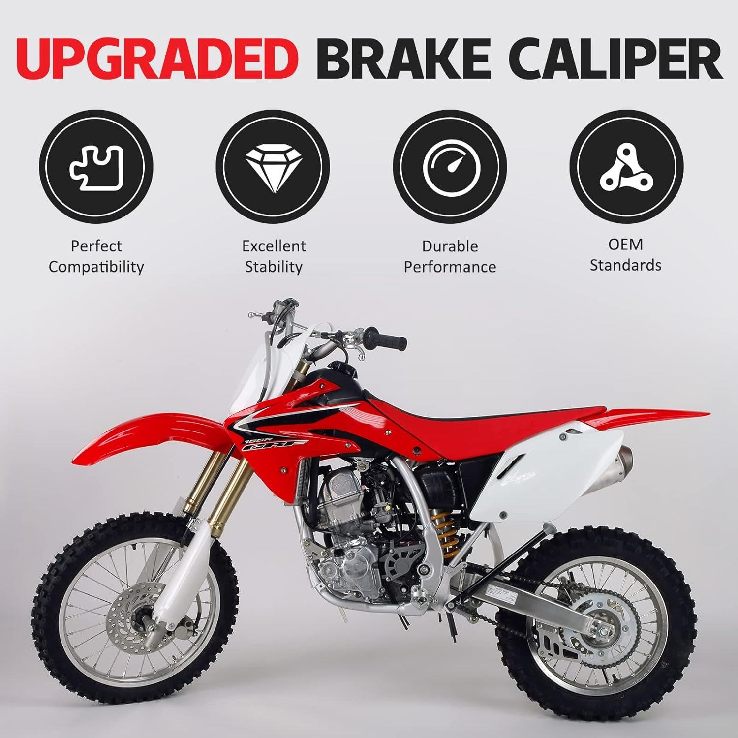 M MATI Front Brake Caliper W/Pads for Honda CRF150 R 2007-2009 2012-2020 45150-KSE-006