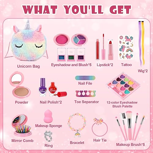 Miniatura 3 de Kit de maquillaje de simulación para niñas, kit de maquillaje para niñas, kit de maquillaje para niñas pequeñas, kit de maquillaje de simulación