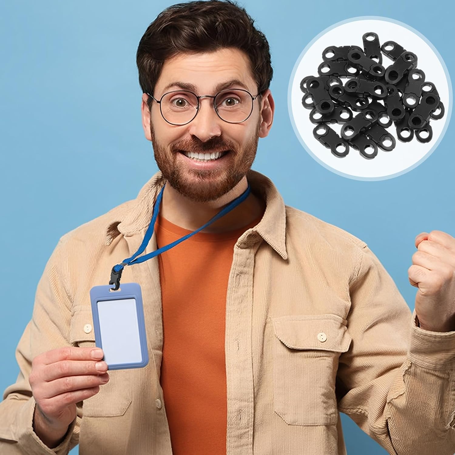 25 Pcs Mini Safety Breakaway Buckles,6mm Side Release Plastic Buckle Paracord Bracelet Buckles Plastic Buckle Clips for Paracord Bracelet Anklet Braided Necklace Cameras Strap Rings DIY Crafts - Image 7