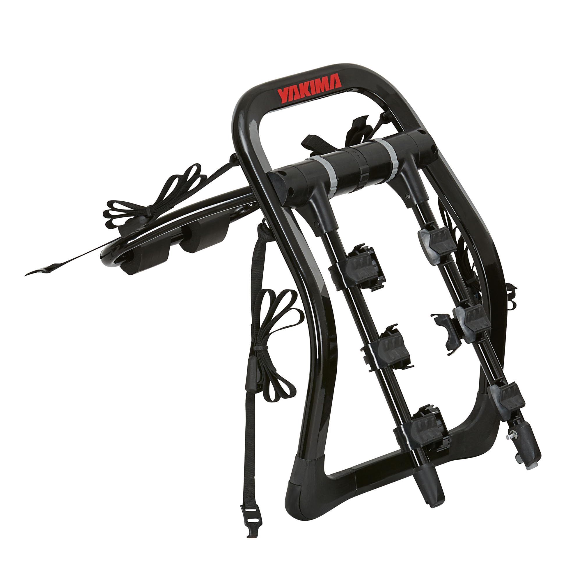 Yakima FullBack 3 Premium Trunk Bike Rack, Holds 3 Bikes, Tool-Free Installation, SuperCush ZipStrips, Foldable Arms, SKS Locks, Bottle Opener
