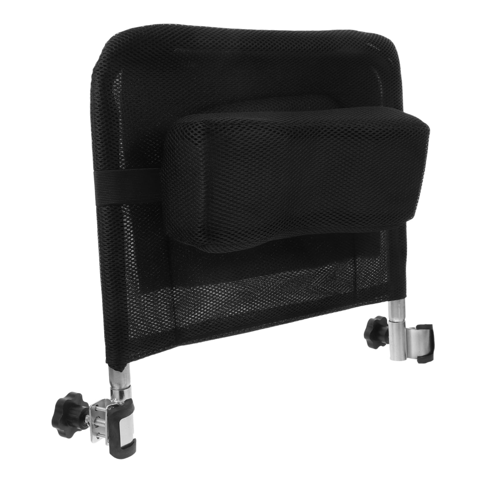 Mikinona Respaldo Elevador para Silla de Ruedas Manual Extensor de Respaldo de Malla Transpirable Accesorio Reemplazable de Acero Carbono para Adultos Soporte Cómodo y Duradero