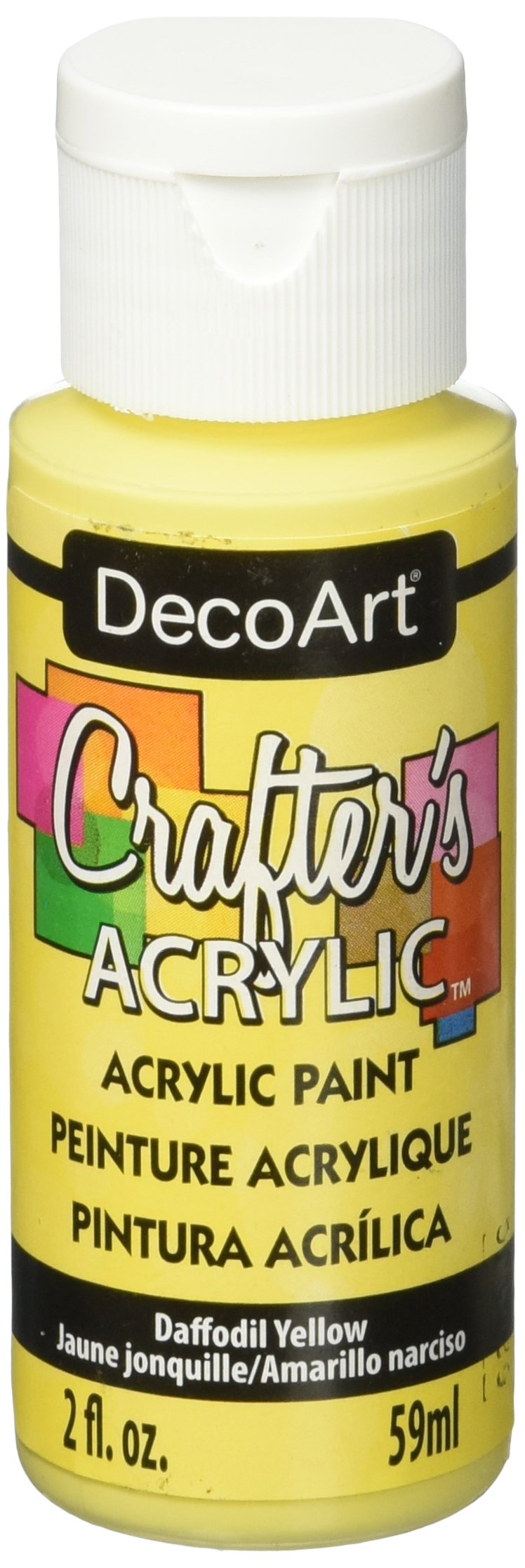 DecoArt Acrylic Paint, Daffodil Yellow, 59ml