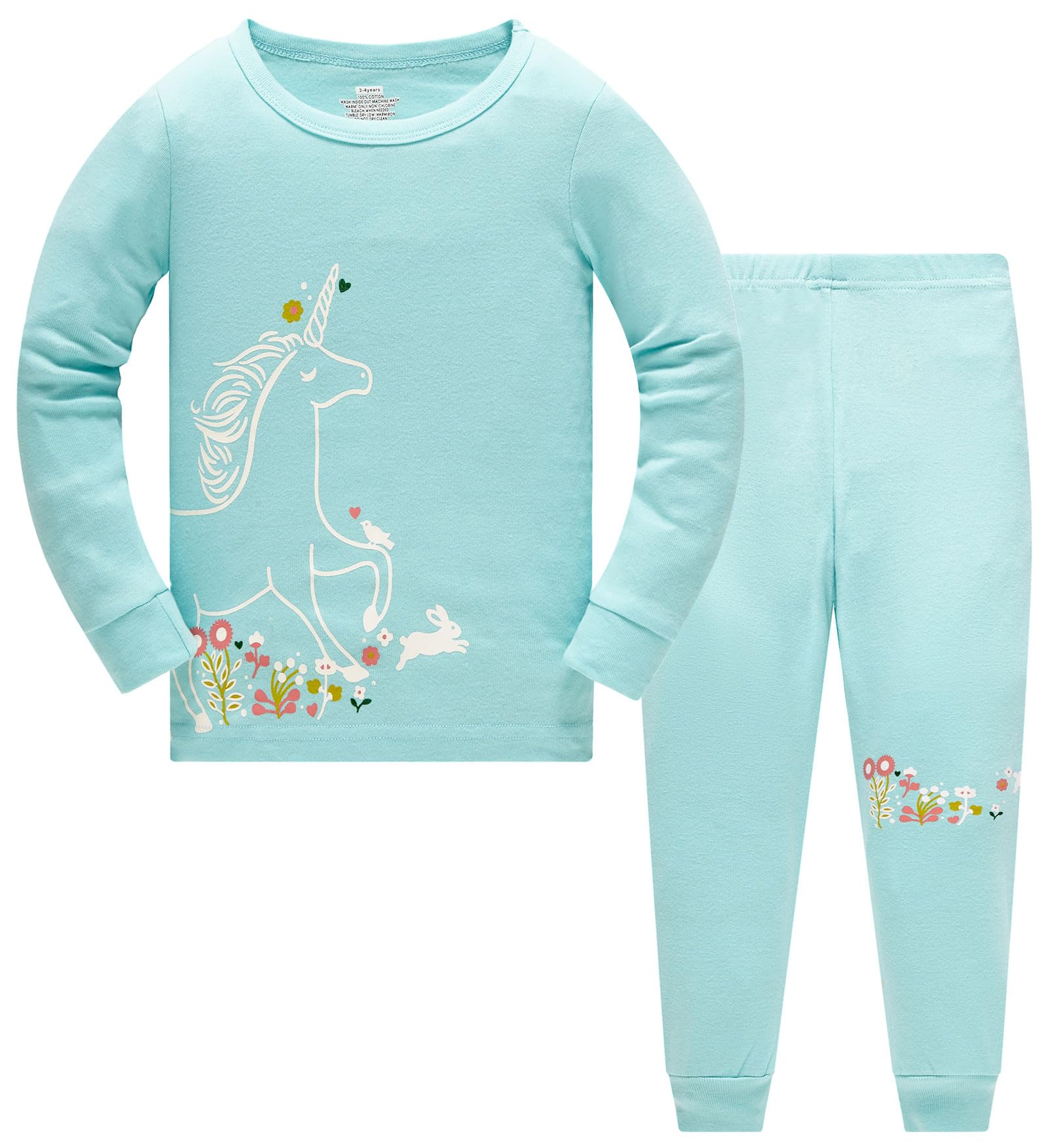 TEDD Girls Christmas Pyjamas Set Toddler Clothes Sleepwear Animal Printed Nightwear Winter Long Sleeve Pjs 2 Piece Outfit Xmas Gift for Kids — view 12