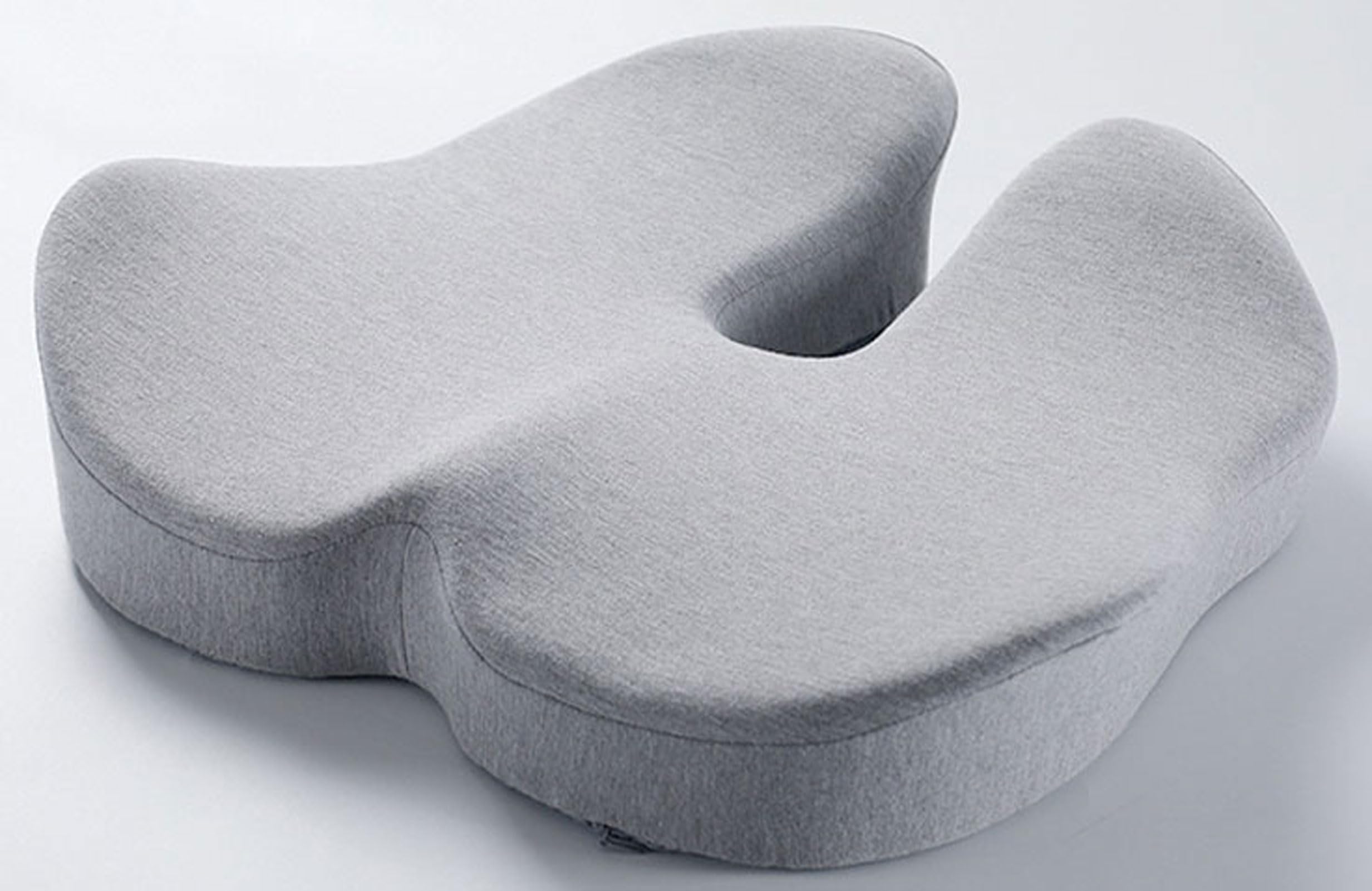 Everlasting Comfort Seat Cushion - Shaped for Office, Car & Travel - Supportive and breathable for optimal comfort during prolonged sitting(Size:48 * 40 * 10cm,Color:Light gray)