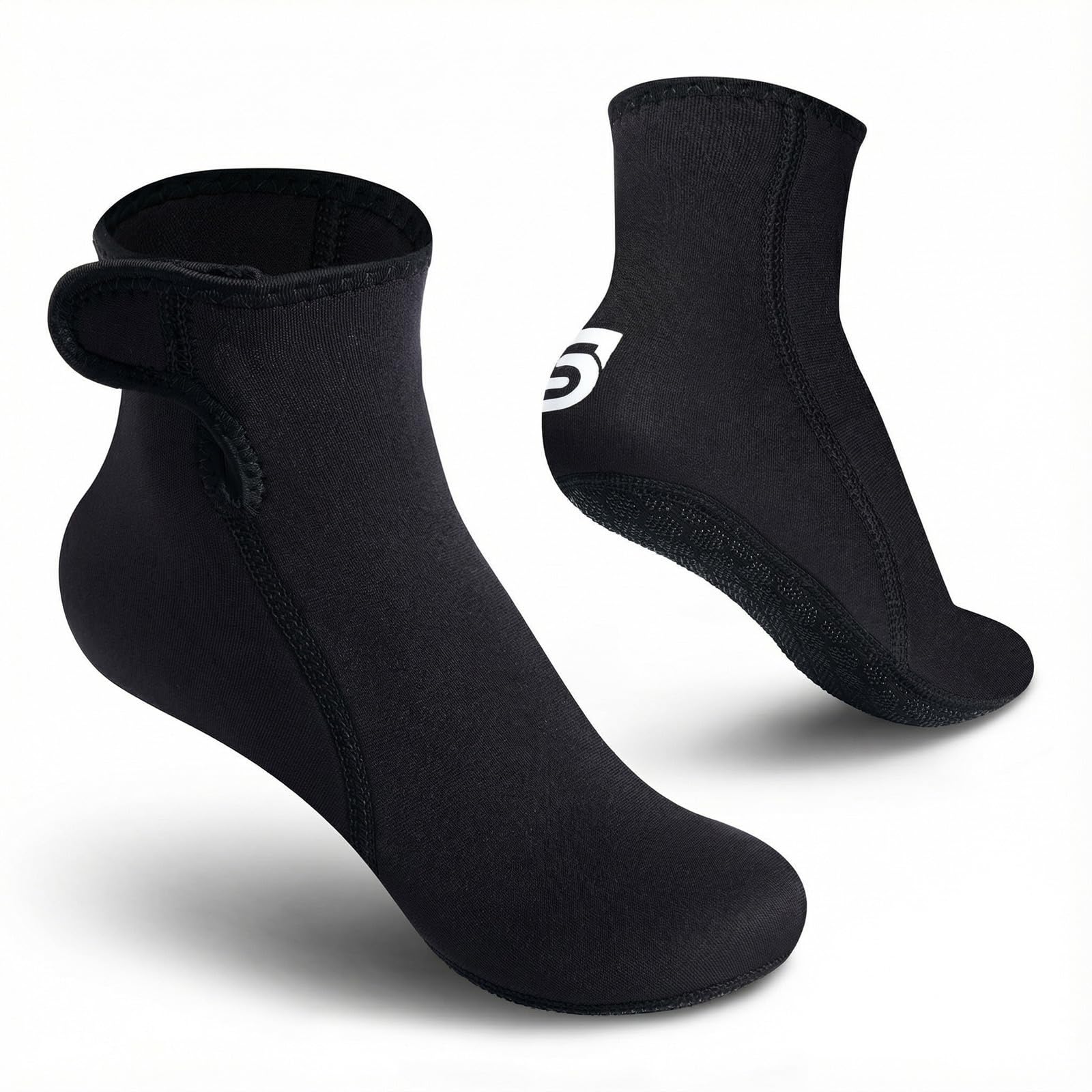Summshall Neoprensocken Kinder 3mm Warm Halten Neopren Socken Wattsocken Schwimmsocken Strandsocken für Wassersport