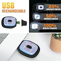 Vista 2 de LED Drawstring Backpack Bag with Light String Bag Sackpack Women Men Gifts for Gym Beach Travel Camping (Beige)