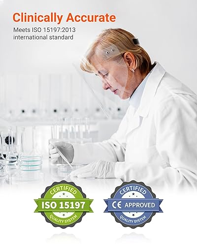 Miniatura 6 de iHealth Kit de monitor de glucosa en sangre de acacia, 100 tiras de glucómetro, 100 lancetas, 1 monitor de azúcar en sangre, 1 dispositivo de