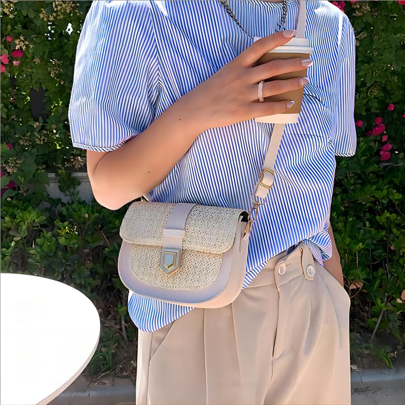 CHARMORE Crossbody Bag for Women Small Straw Beach Shoulder Bag Stylish Woven Bags Travel Handbags2
