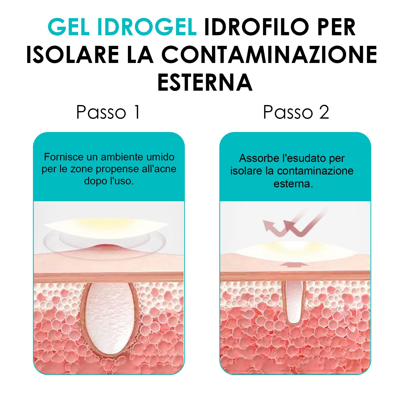 264pcs Cerotti Brufoli Pimple Patch Invisibili Per Acne Idrocolloide Naturale Con Olio Dell'Albero Del Tè E Acido Salicilico Giorno E Notte 2 In 1 Cerotto Impermeabile Patch Brufoli