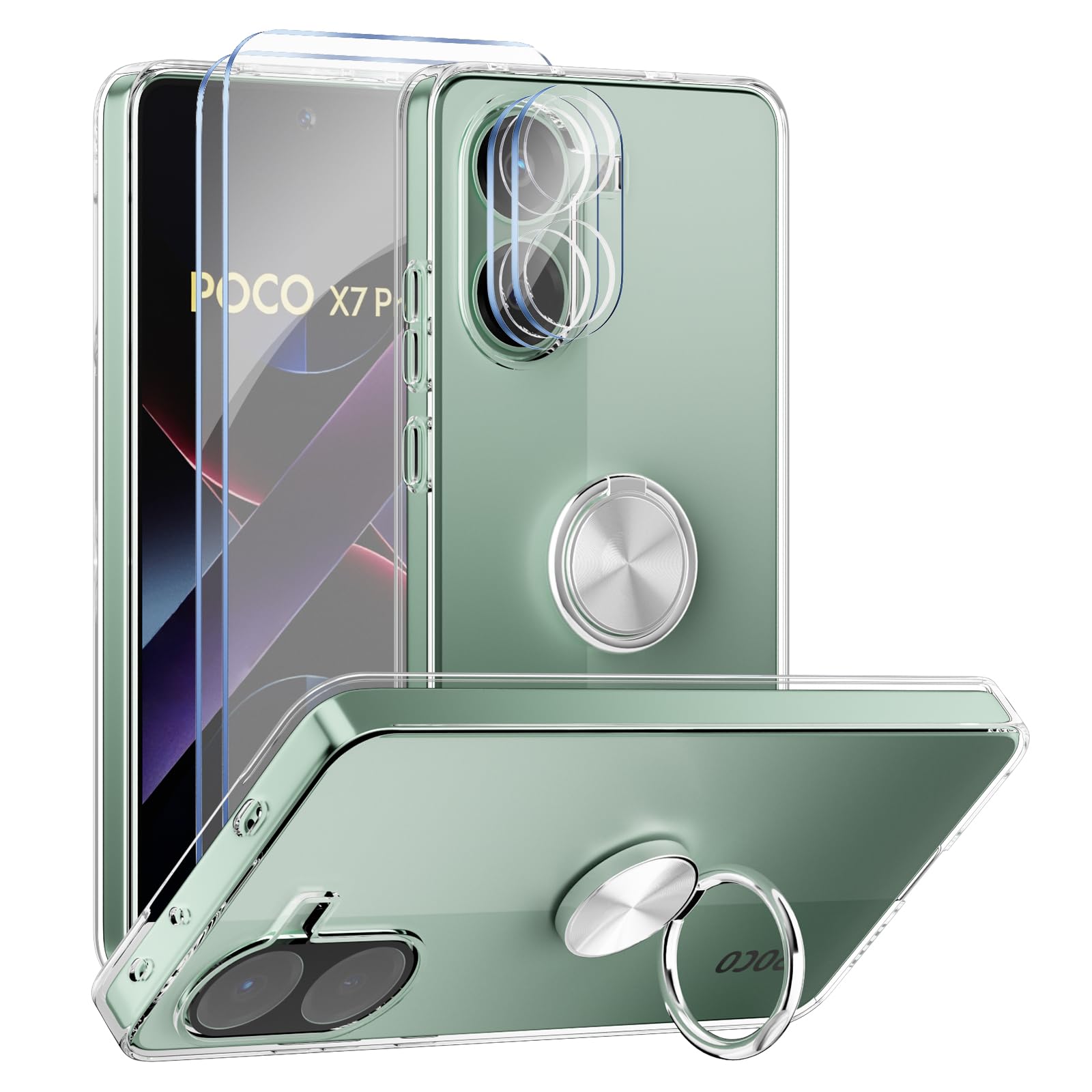 SEIAIYG Cover per OPPO Reno 8 Pro 5G Custodia, [AntiGraffio Antiurto