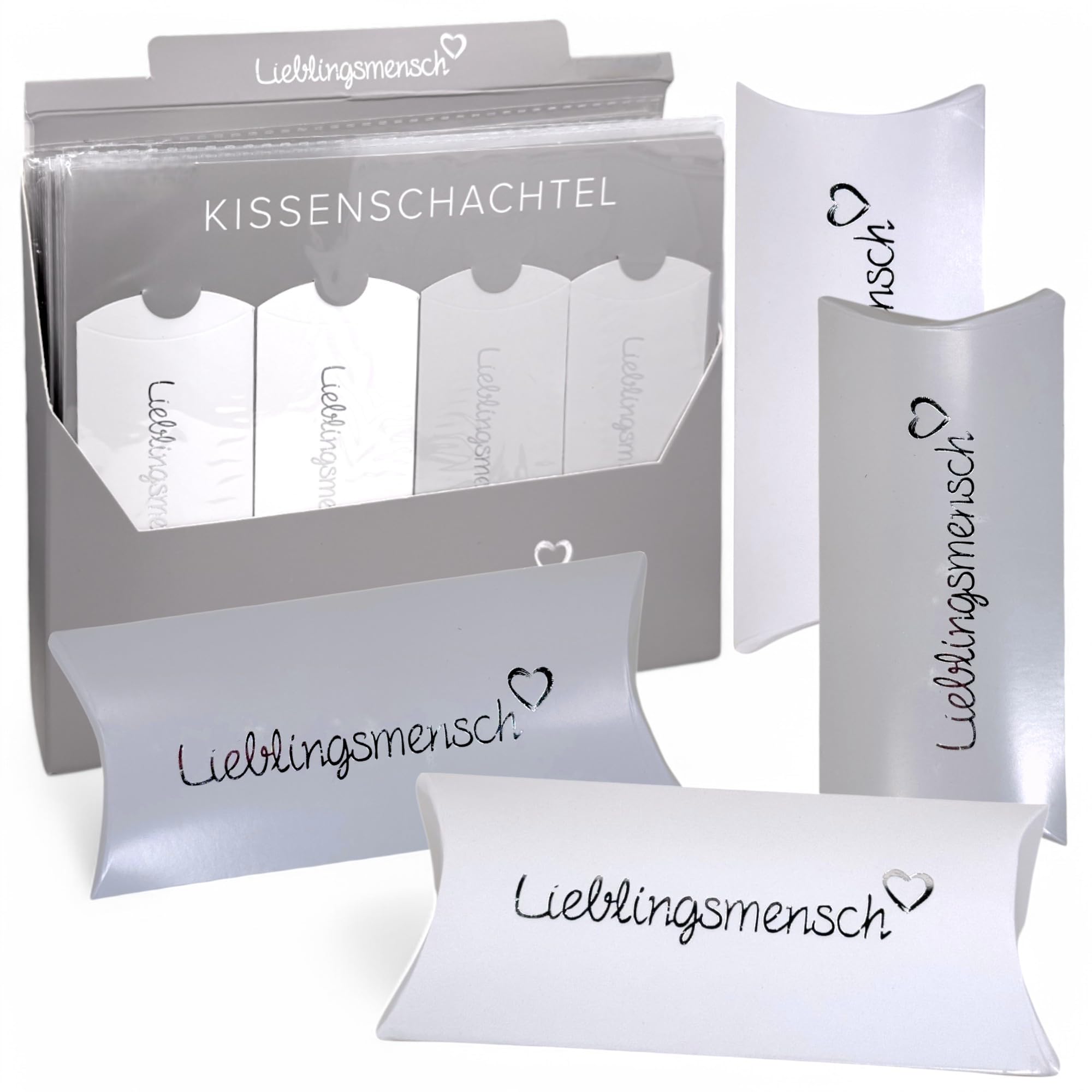 MIJOMA Geschenkschachteln Lieblingsmensch, Kissenschachteln