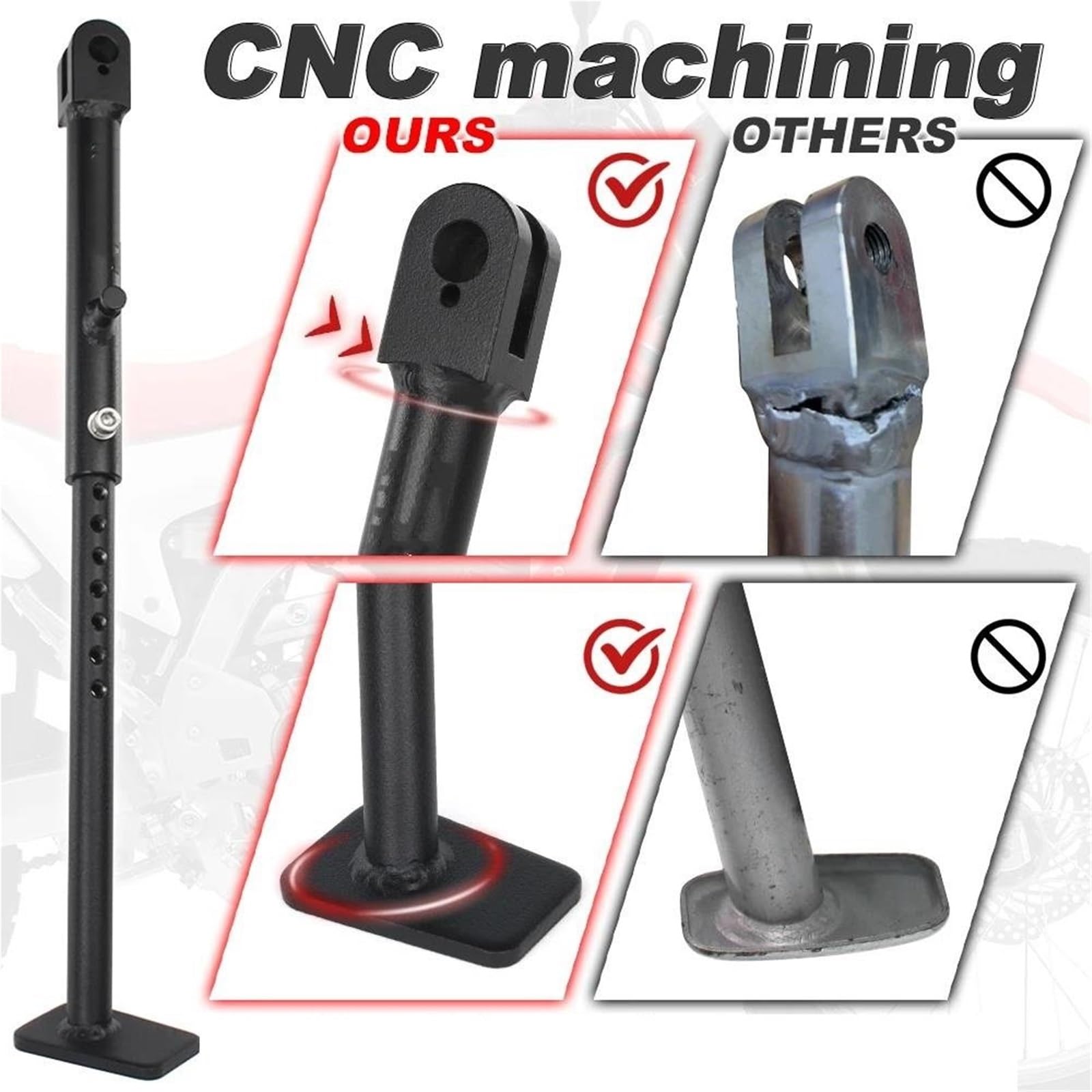 Rivestimenti Laterali Moto Cavalletto Cavalletto Laterale Regolabile per CRF250L CRF 250 L 2012-2020 CRF300L 2021 2022 2023 CRF 300 L