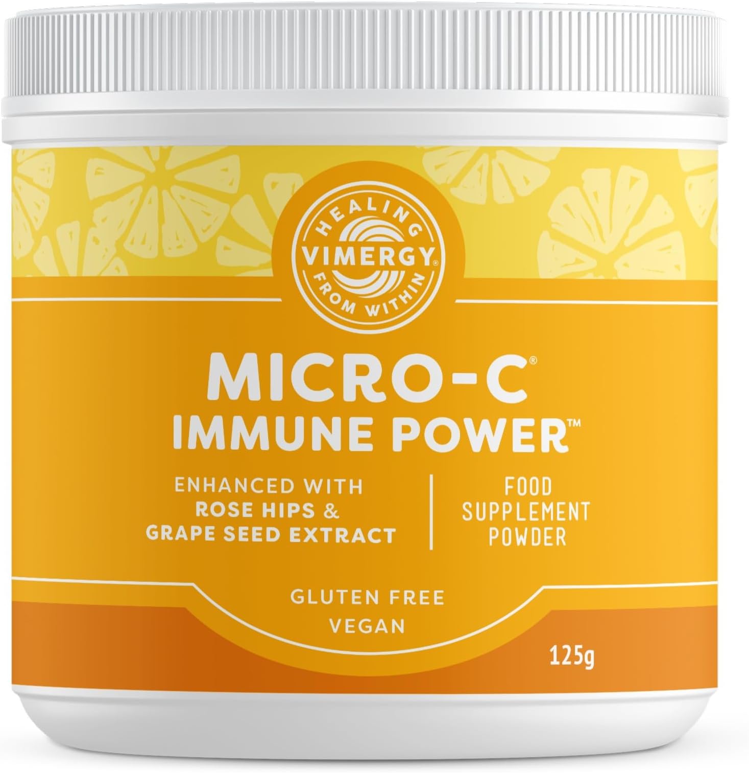 Vimergy Micro-C Immune Power, Travel Size, 69 Servings, Vitamin C 1000mg, Gentle ascorbic Acid, Buffered Vitamin C Powder, Immune & Nerve Support, Benefits Bone & Cartilage, Gluten-Free, Vegan (125g)