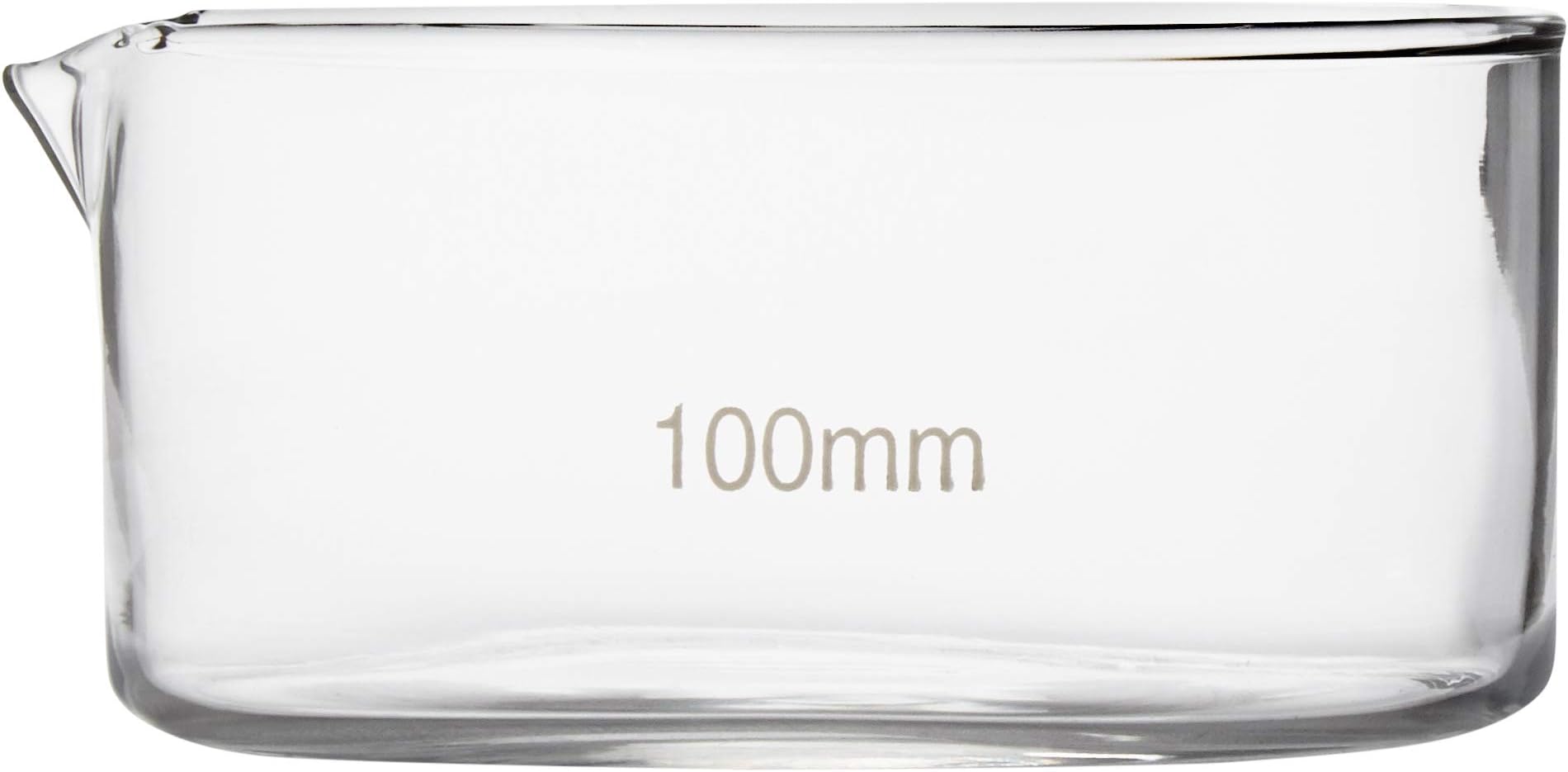 Labnique Borosilicate Glass Crystallizing Dish with Spout, Evaporation Dish (100mm), 300 ml Capacity