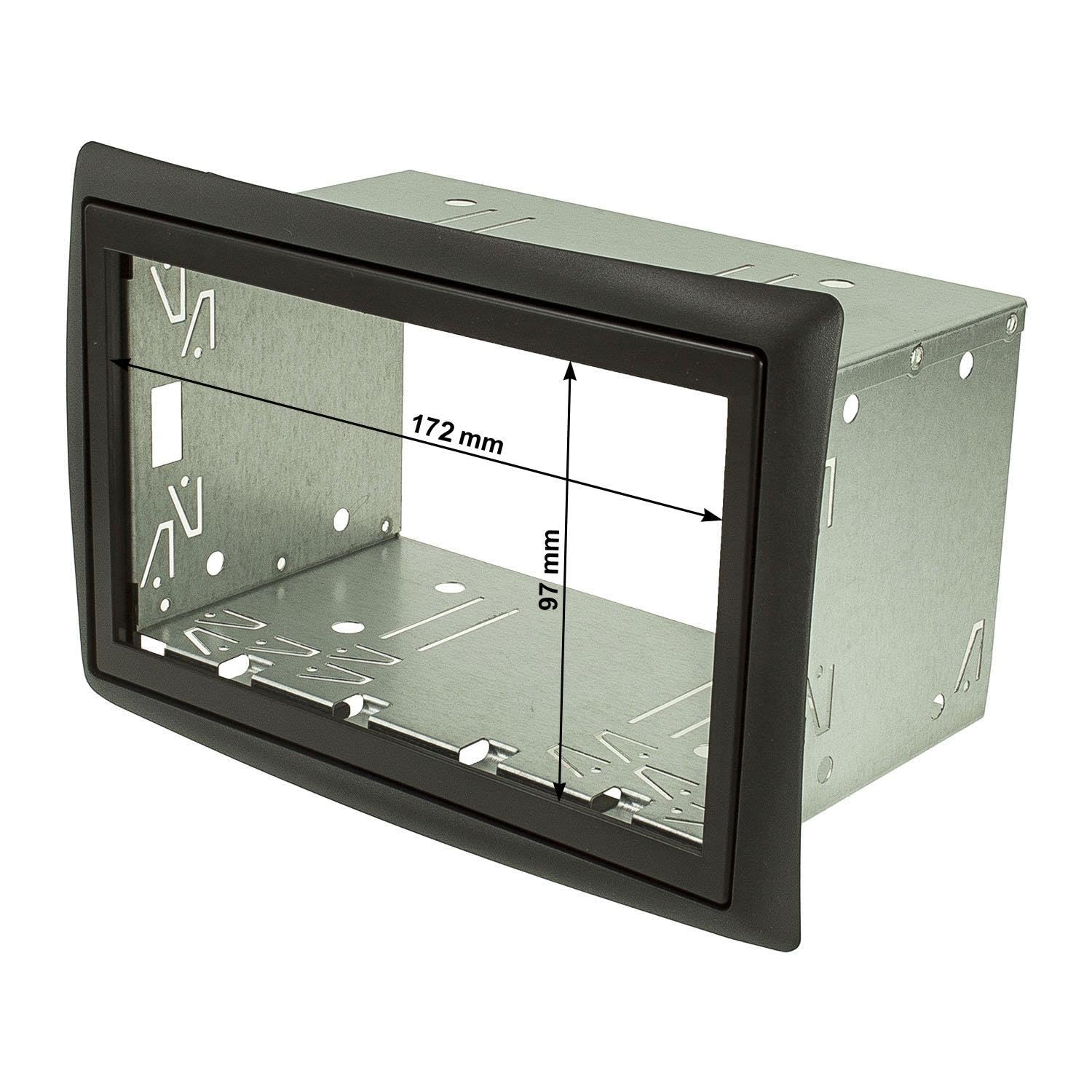 Mascherina Autoradio Montaggio 1 Din Iso Renault Scenic Grand Antracite 3/454 - 13