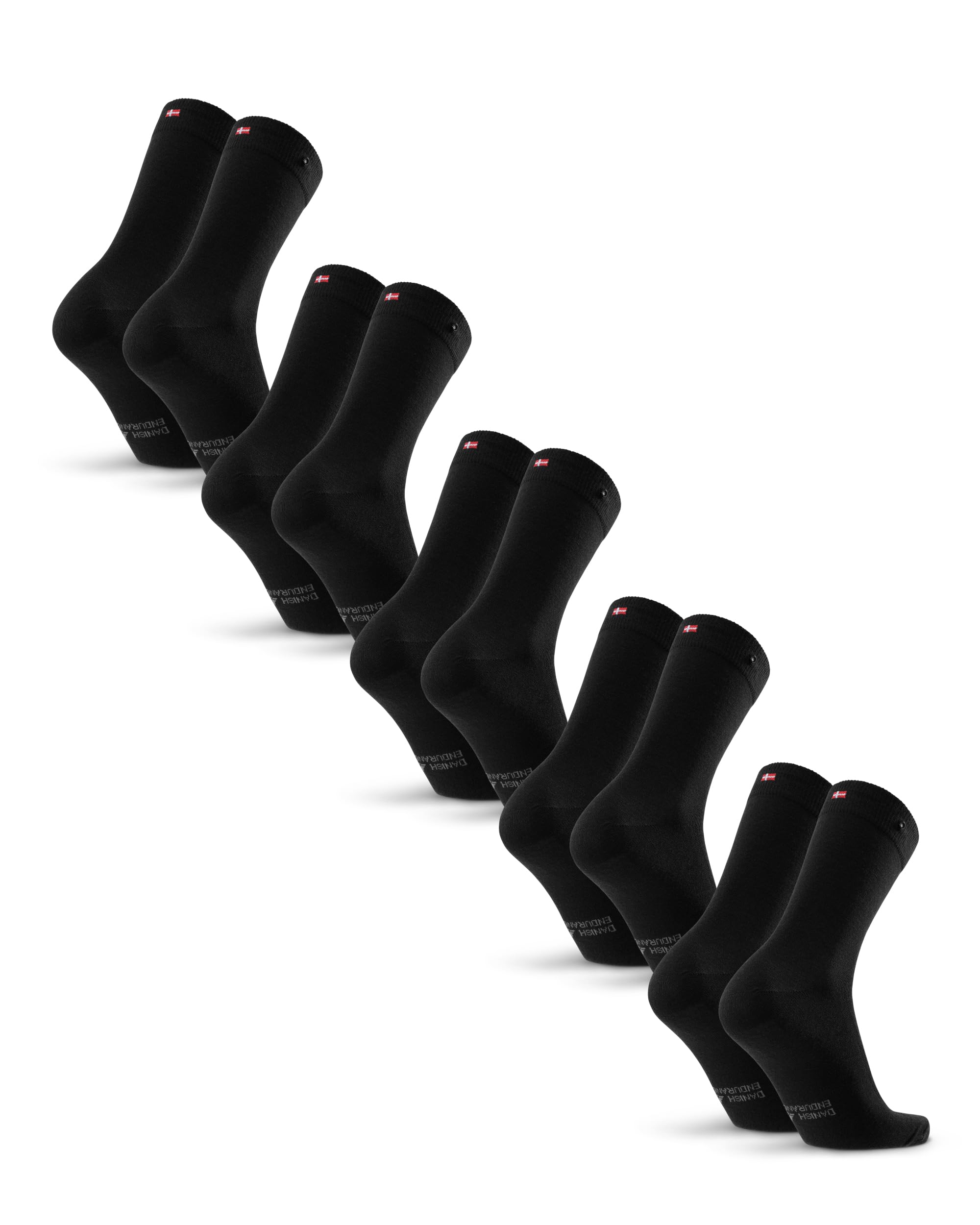 DANISH ENDURANCE Calcetines Lana Merino con Botón, Ejecutivos, 3 y 5 Pack