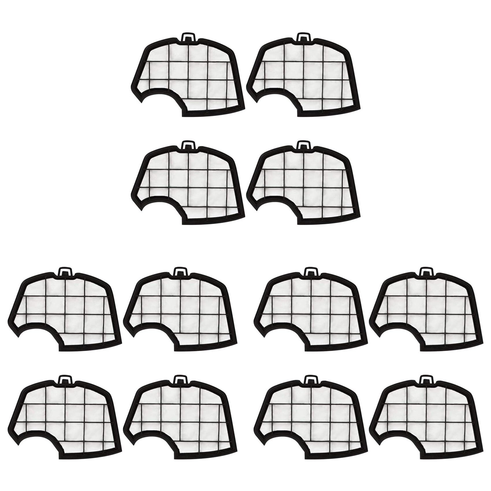 Hndhbfgrt 12Pcs Motor Filter Replacement Protection Replacement Filter for Vacuum Cleaner for Kobold VK140 VK150