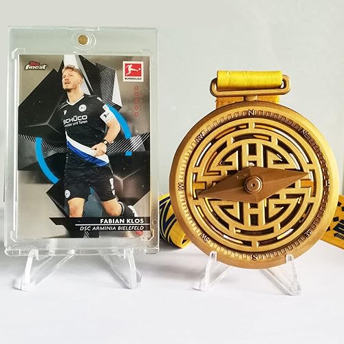 Miniatura 6 de Paquete de 24 soportes acrílicos de edición gruesa (2.3 pulgadas), soporte de exhibición para tarjetas, soporte de exhibición de monedas, para