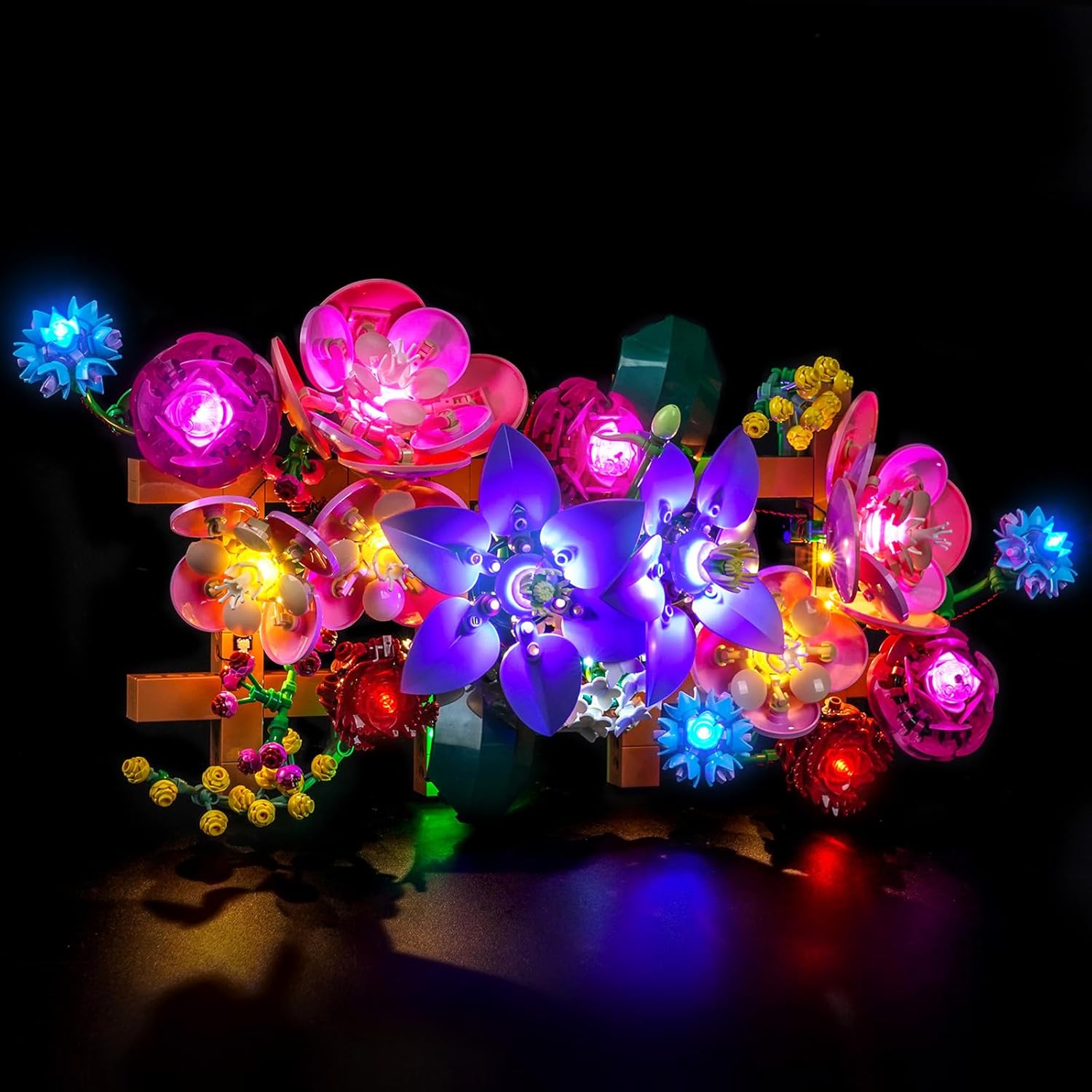 BrickBling Light Compatible with Lego Flower Wall, LED Lighting Compatible with Lego 11503, Light up Your Botanical Collection- No Model Set (RC Version Light)