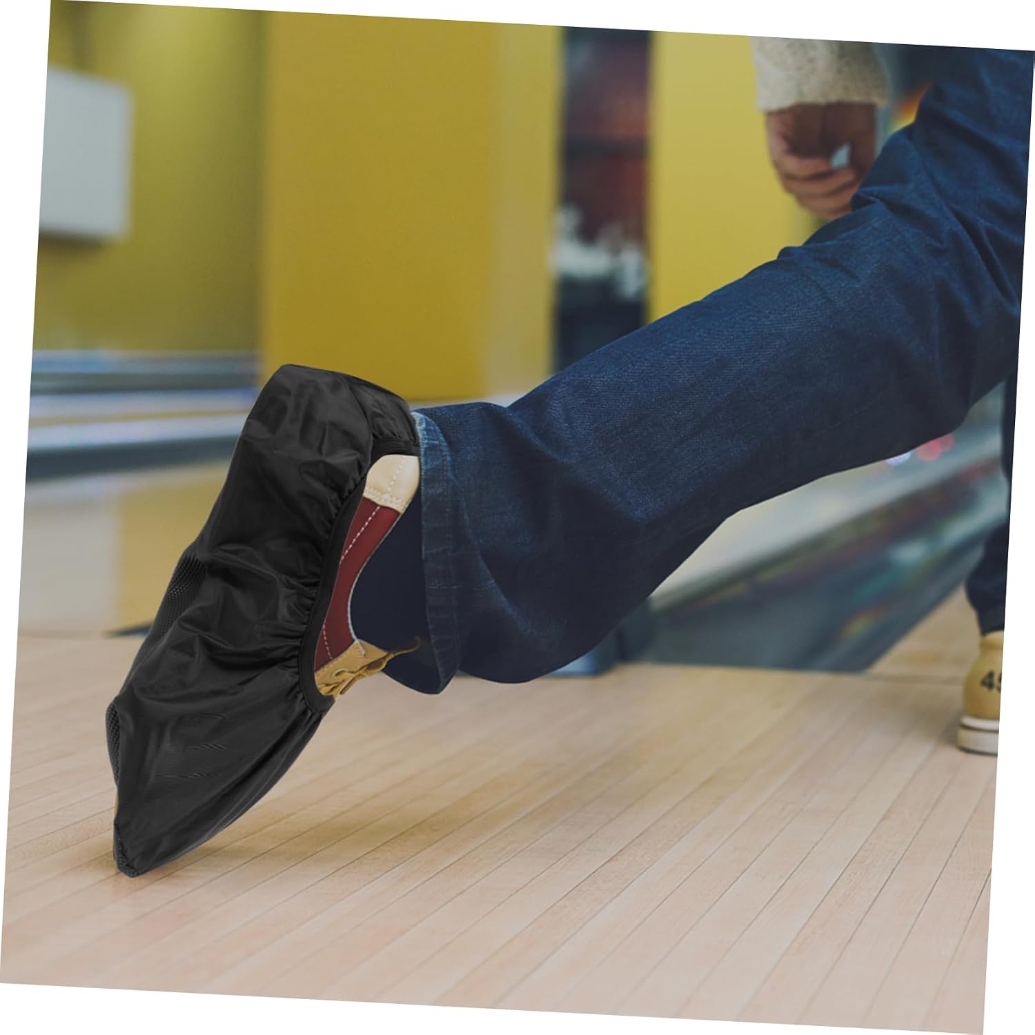 Bowling Shoe Covers 2-Piece Set Waterproof Non-Slip Outdoor Shoe Protectors for Sports Activities