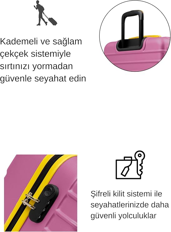 Medium Size Suitcase 4x2 Wheel 1167