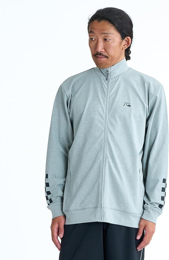 水色のルームウェアセット Amazon.co.jp: [クイックシルバー] ラッシュガード CHECKER ZIP 長袖