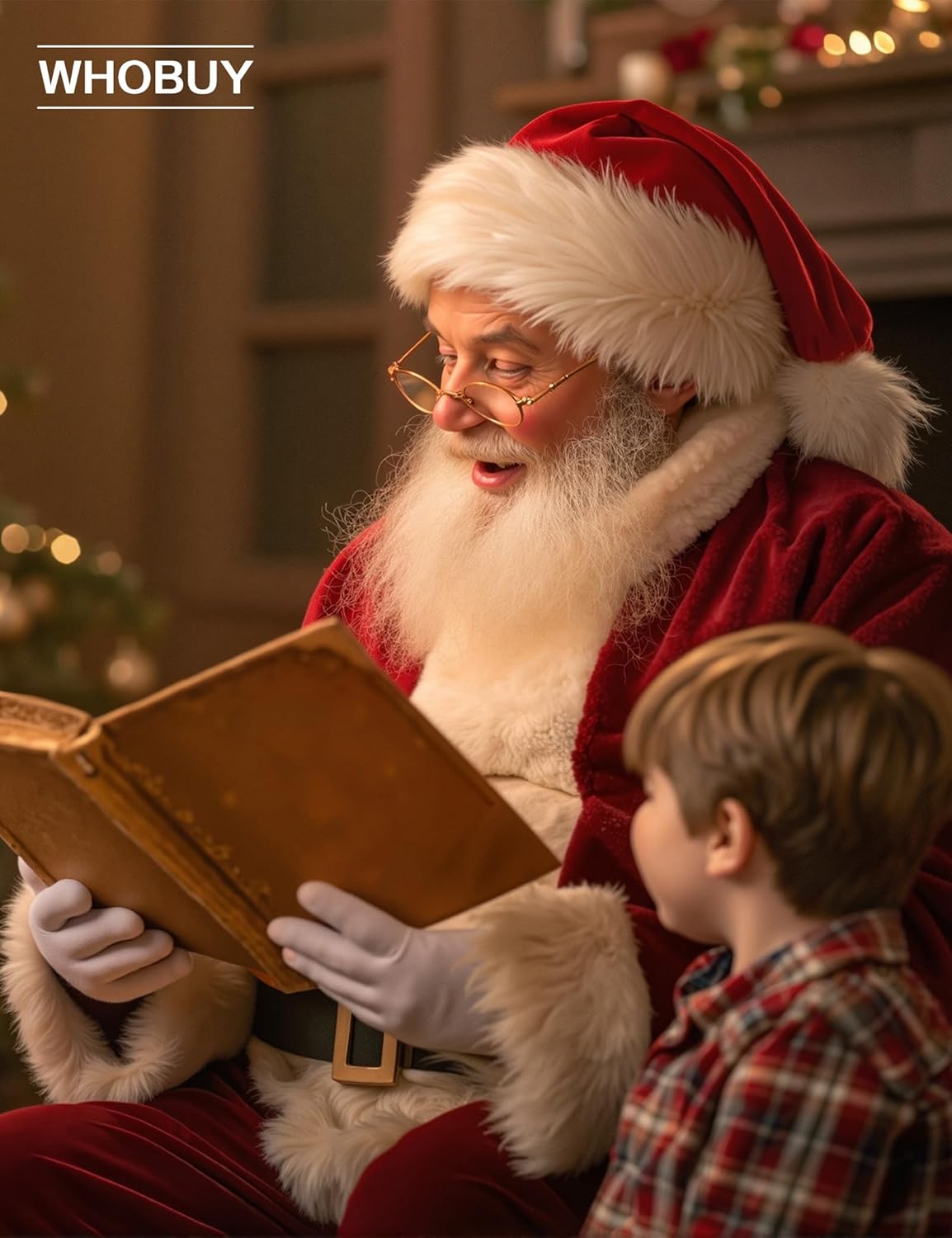 Men's Deluxe Santa Suit 11pc. Christmas Adult Professional Santa Claus Outfit Xmas - Image 5