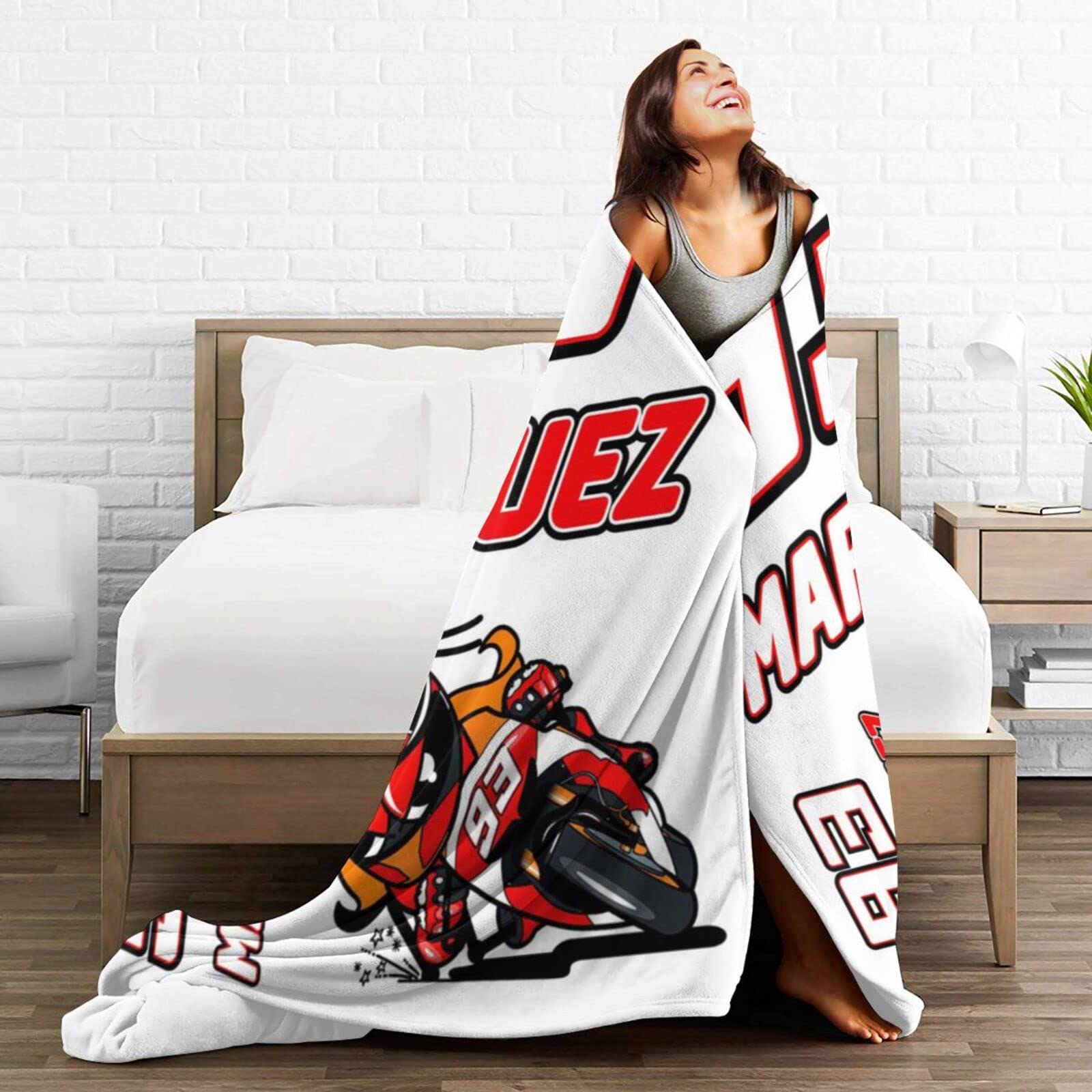 Amazon｜毛布 マルク マルケス Motogp 93 アニメ 軽量 ブランケット