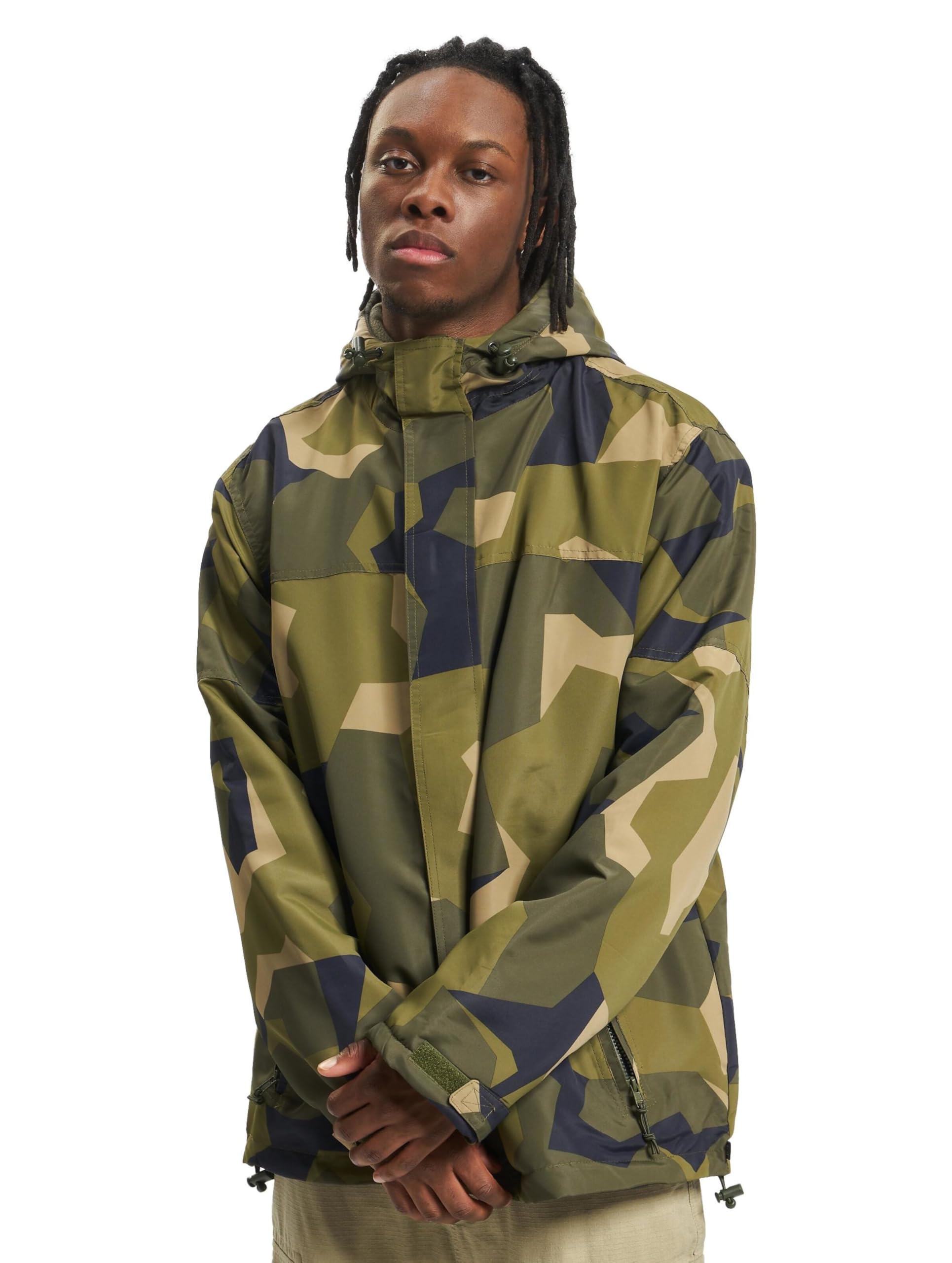 Brandit Frontzip Windbreaker, color: swedish camo, size: S