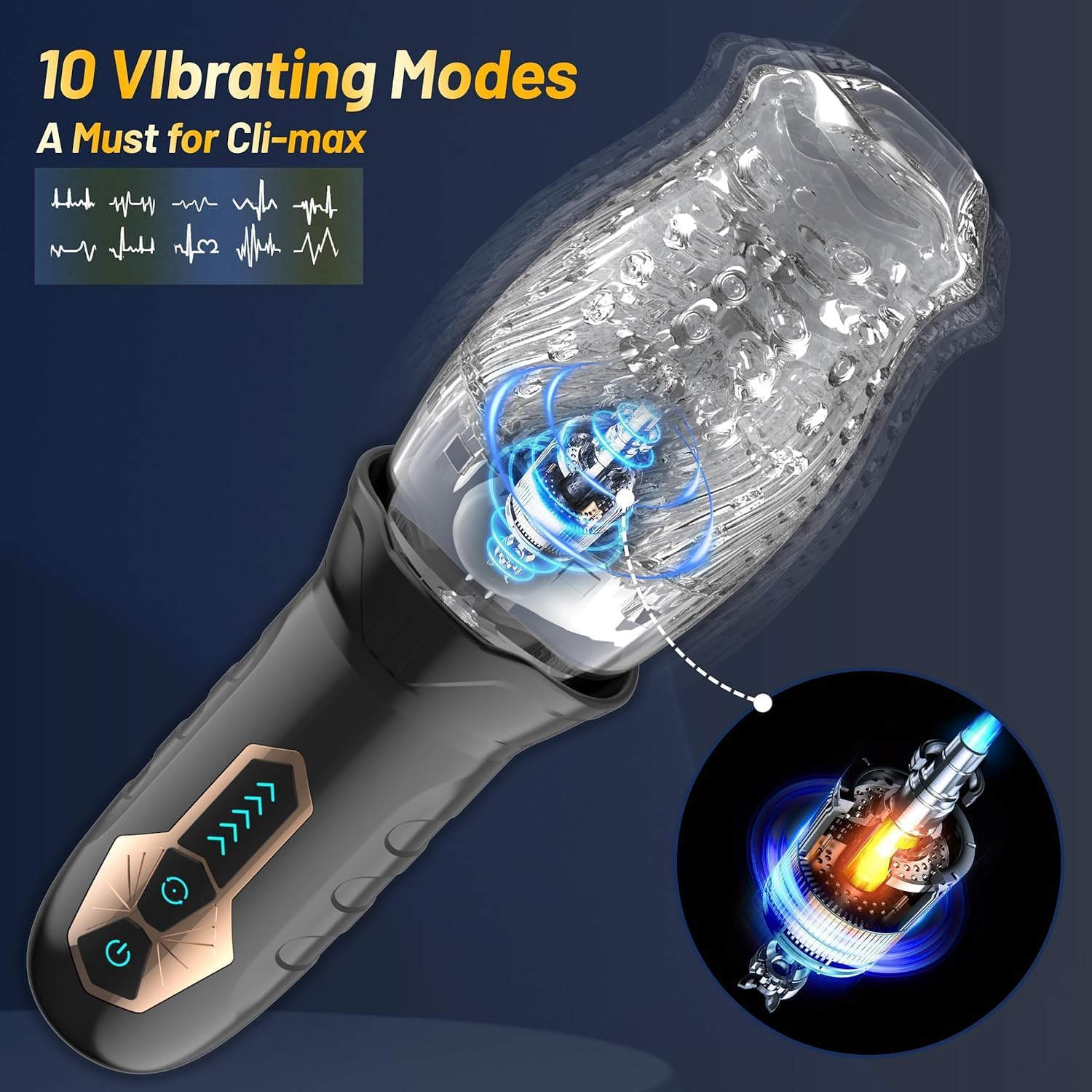 Men Masturebstor Machine Automatic 10 Vibration 5 Rotation Male Masterburtor Masterburters Pocket Thrusting Devices Adult Toy Auto Bj Pocket Puzzy Tight Electric Mastuberater Men