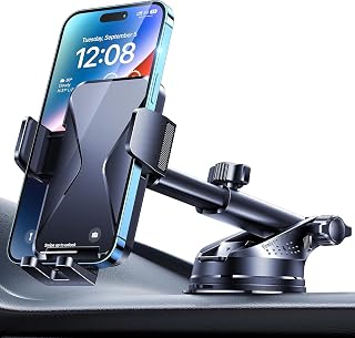 Dashboard Cell Phone Holder Car [Super Suction Cup] Mobile Phone Holder Car Universal 360°Rotatable Car Mobile Phone Holder for iPhone Android Speaker Holder