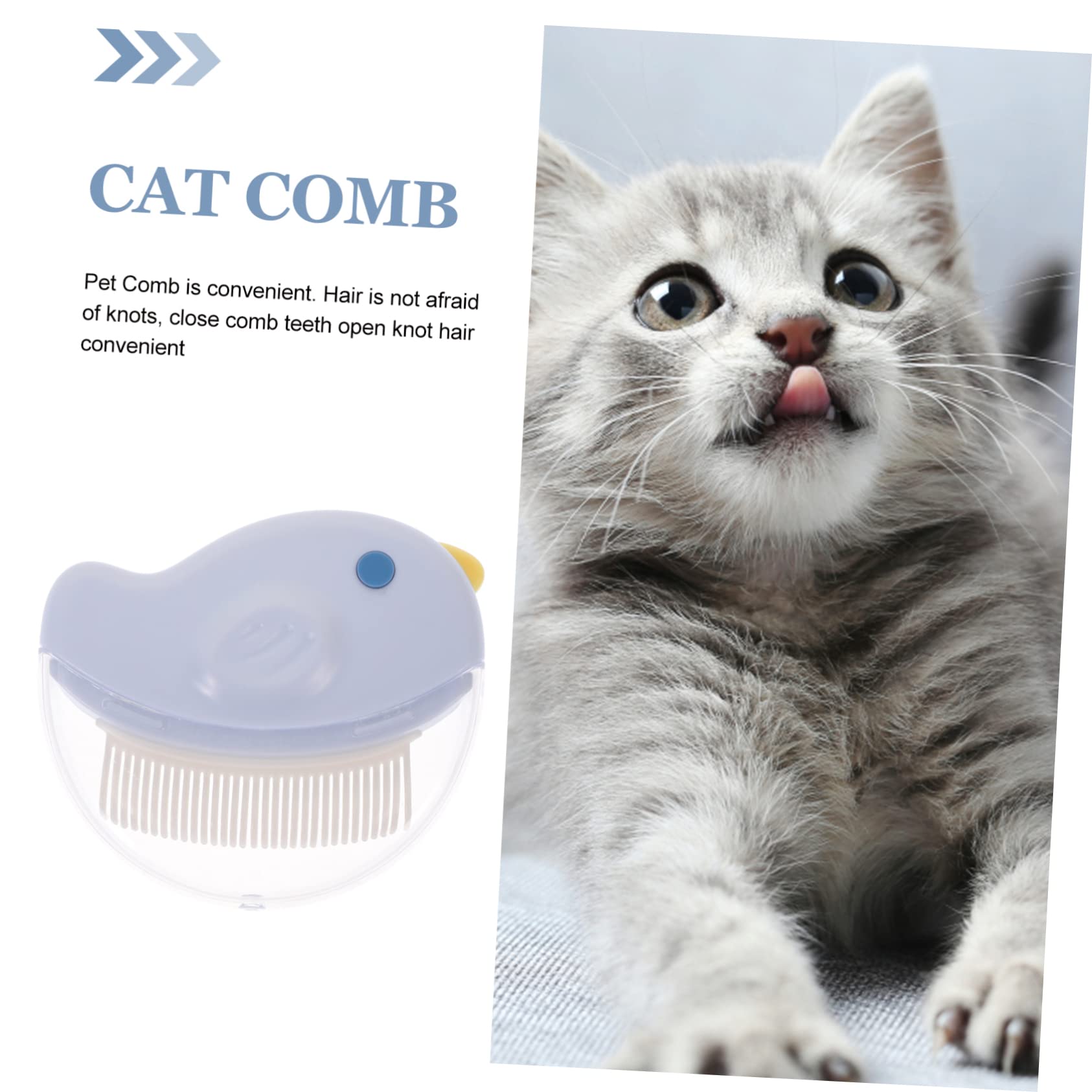 Kisangel 6piezas Peine De Aseo Para Cepillos Para y Gatos De Limpieza y Masaje Para Pelo y Diseño y Portátil