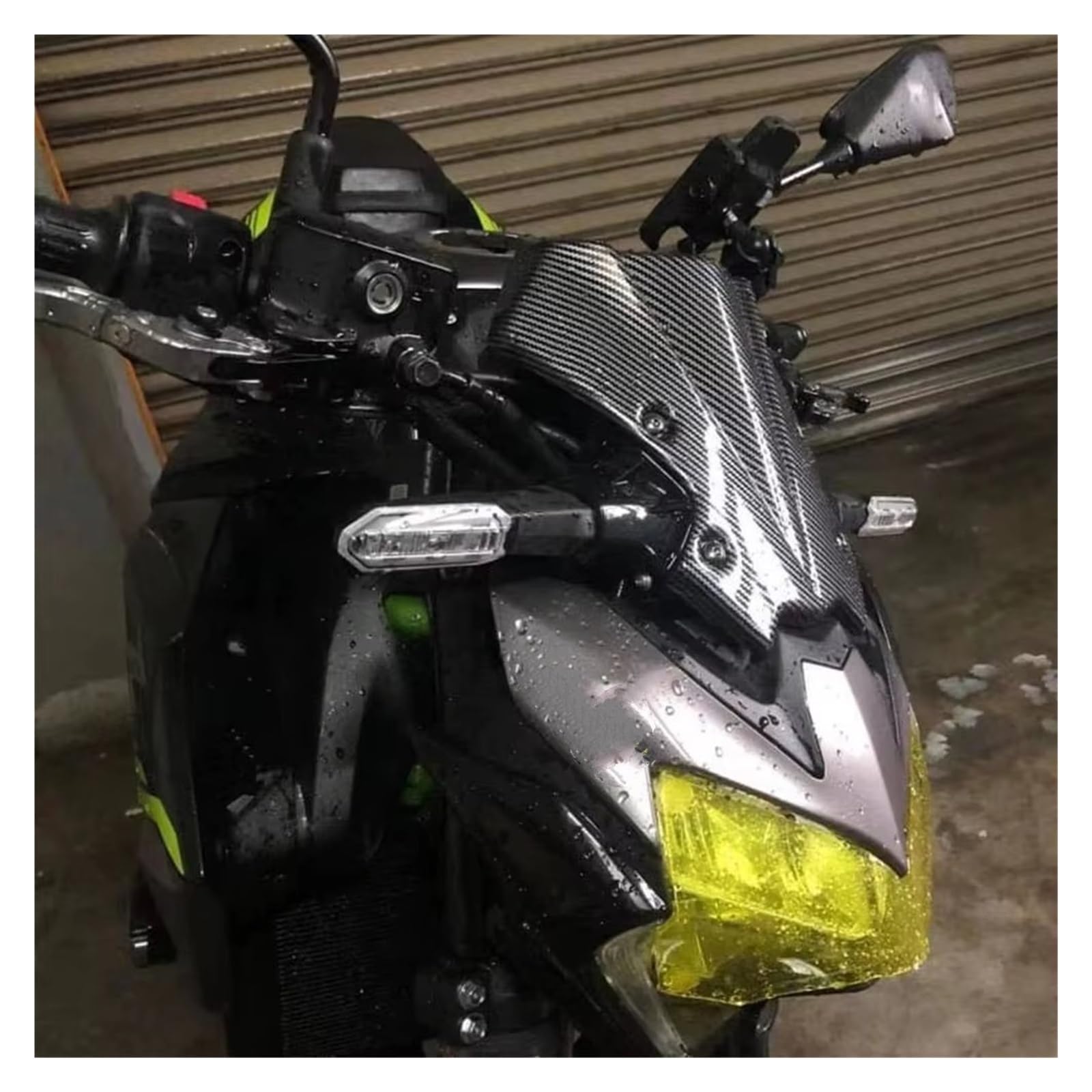 Cupolino Spoiler Per KAWASAKI Per Z650 Per Z-650 Per Z 650 Per Z900 2020 2021 2022 2023 2024 2025 Copertura Testa Naso Carenatura Parabrezza(Carbon)