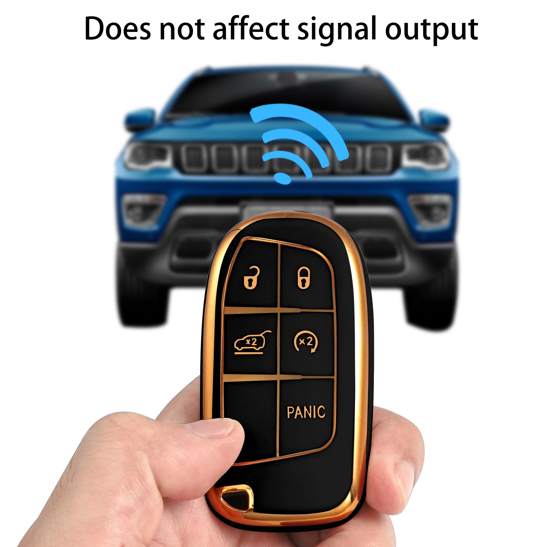 High-End Motorsports® Solid Key Cover For 2014-2023 Jeep Grand Cherokee – Dodge Compatible