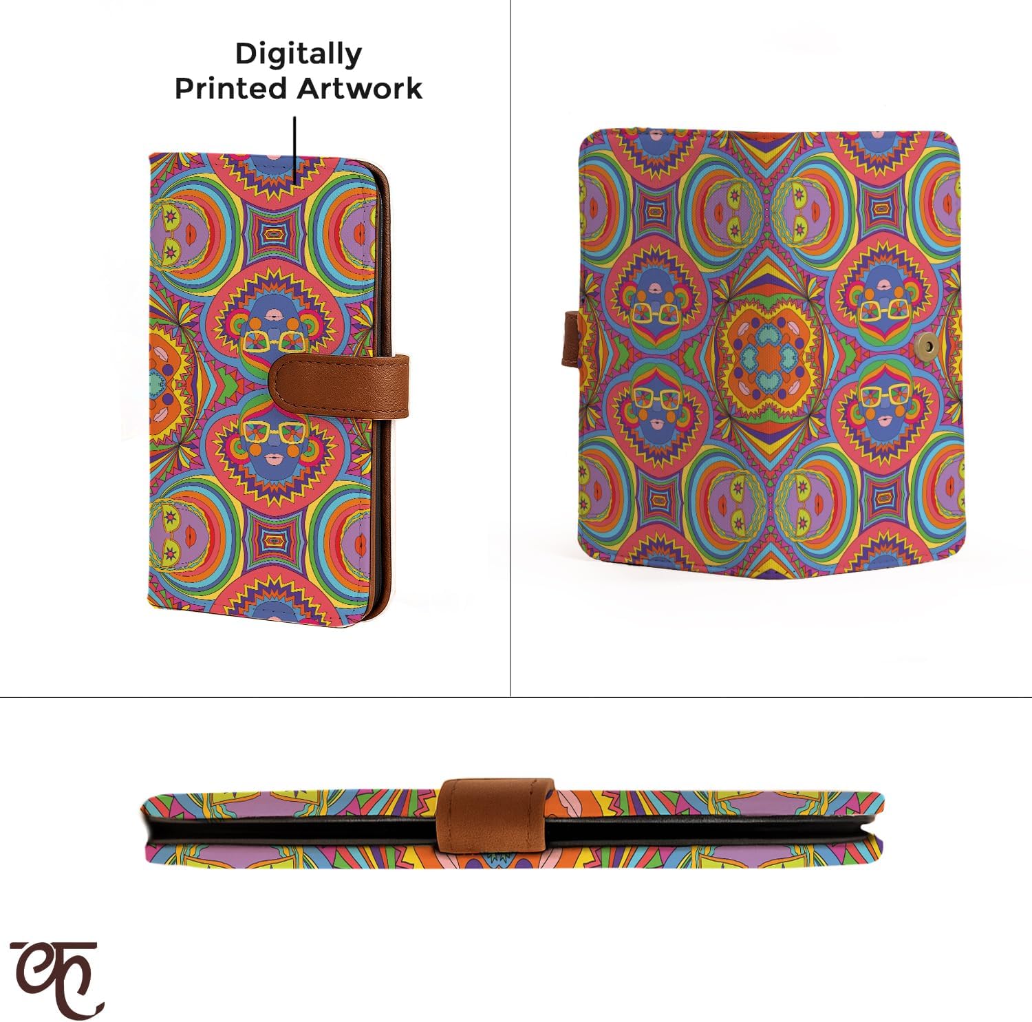 Wallet for Women, Stylish Printed Bi-Fold Long Wallet & Ladies Purse Handbag, Clutch for Daily Use, Party People