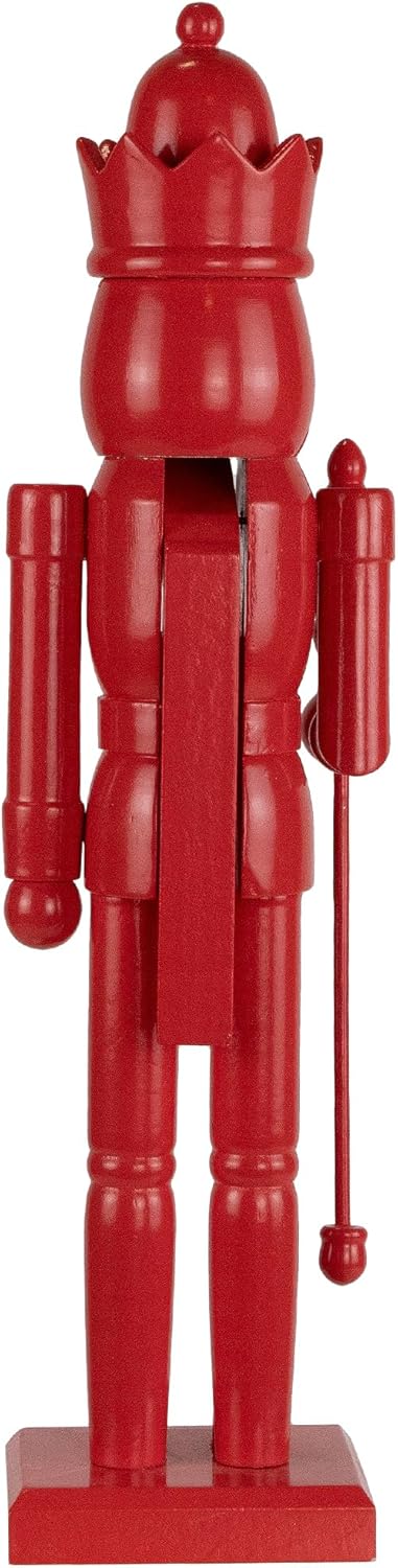 Northlight Nutcracker King with Crown and Scepter Standing Christmas Figure - 15" - Red