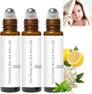 Velaria Teething Roller - 3 Pack, Baby Teething Oil Roller, Natural Relief