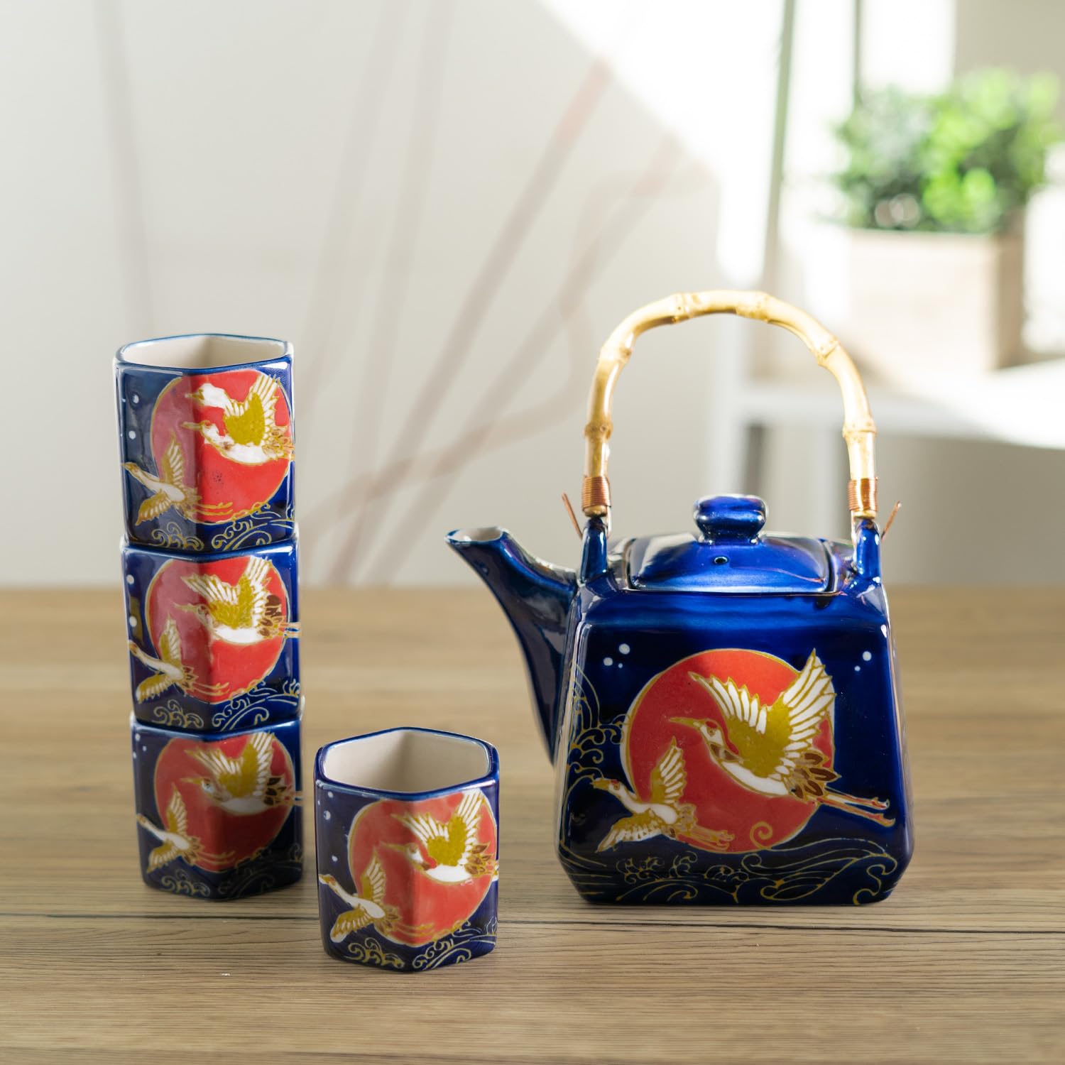 Amazon.com | Urban Tokyo Japanese Style Cube Shape 20oz Porcelain
