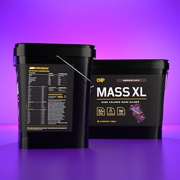 CNP Professional Mass XL, High Calorie Lean Mass, Muscle & Bulk, Weight Gainer Protein Powder Shake 4.8kg, 4 Flavours Available (Chocolate)