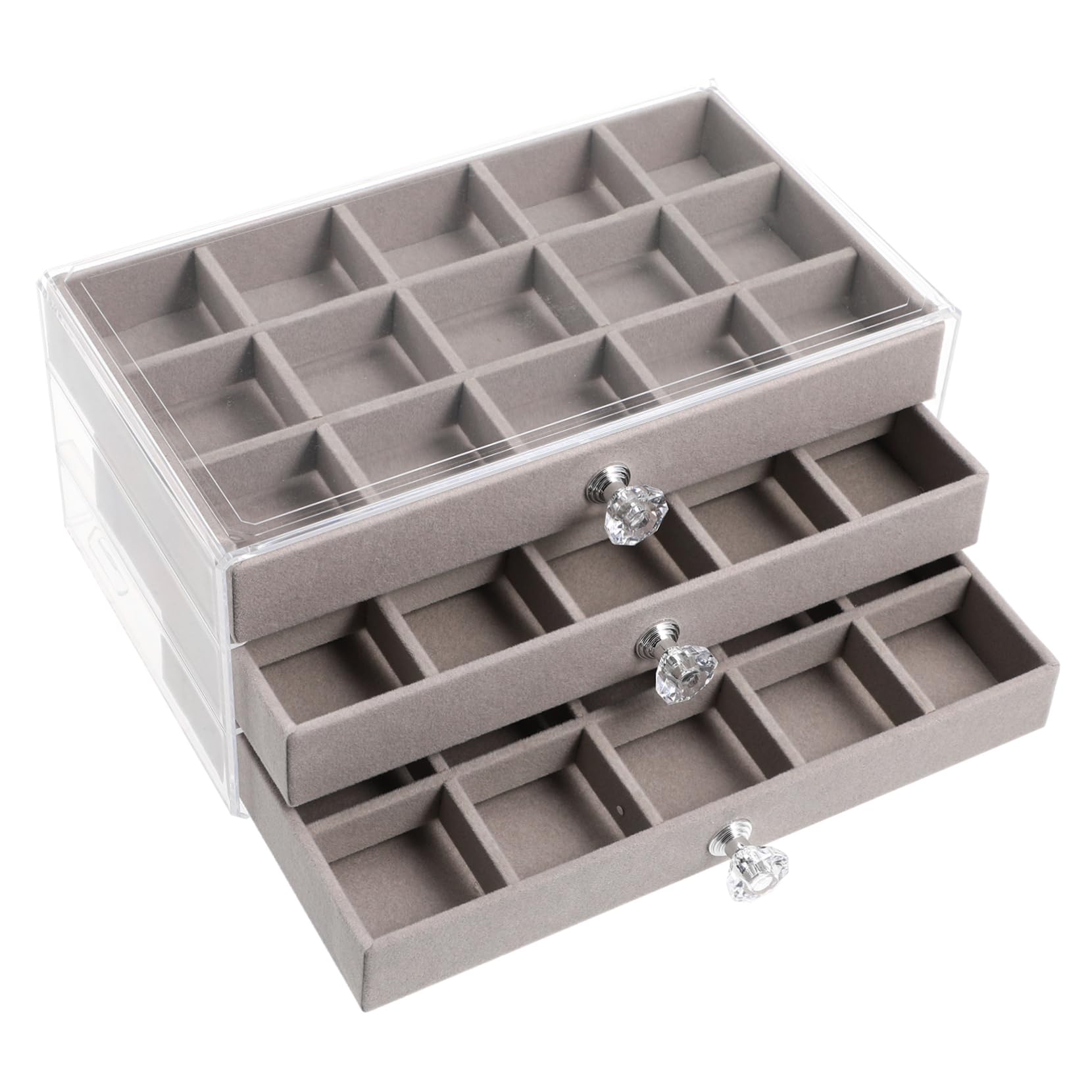 Boîte à bijoux doublée de velours Homoyoyo, écrin compact anti-rayures pour colliers